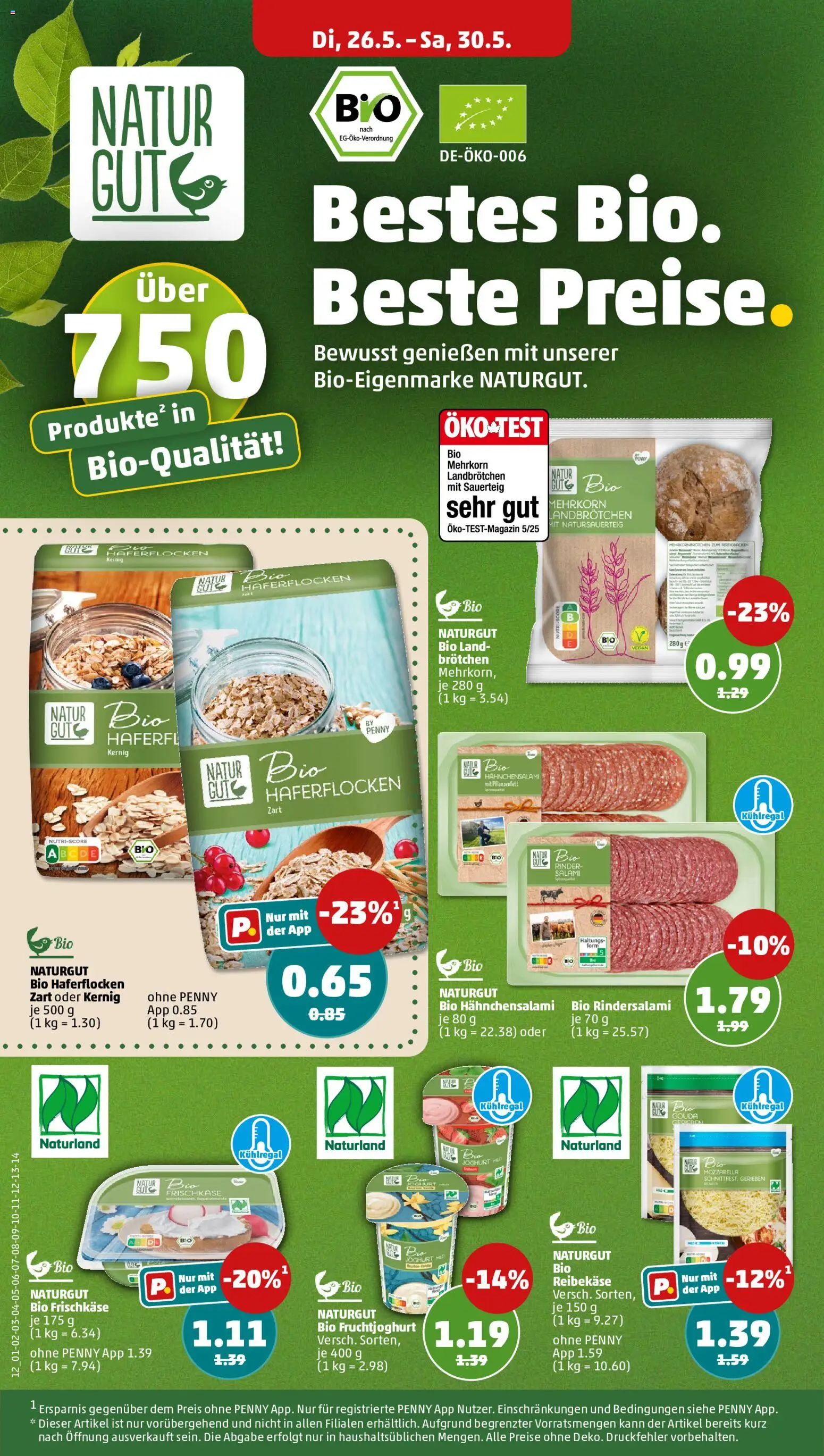 Penny Prospekt – gültig ab 26.05.2026 | Seite: 14 | Produkte: Joghurt, Fruchtjoghurt, Reibekase, Frischkase