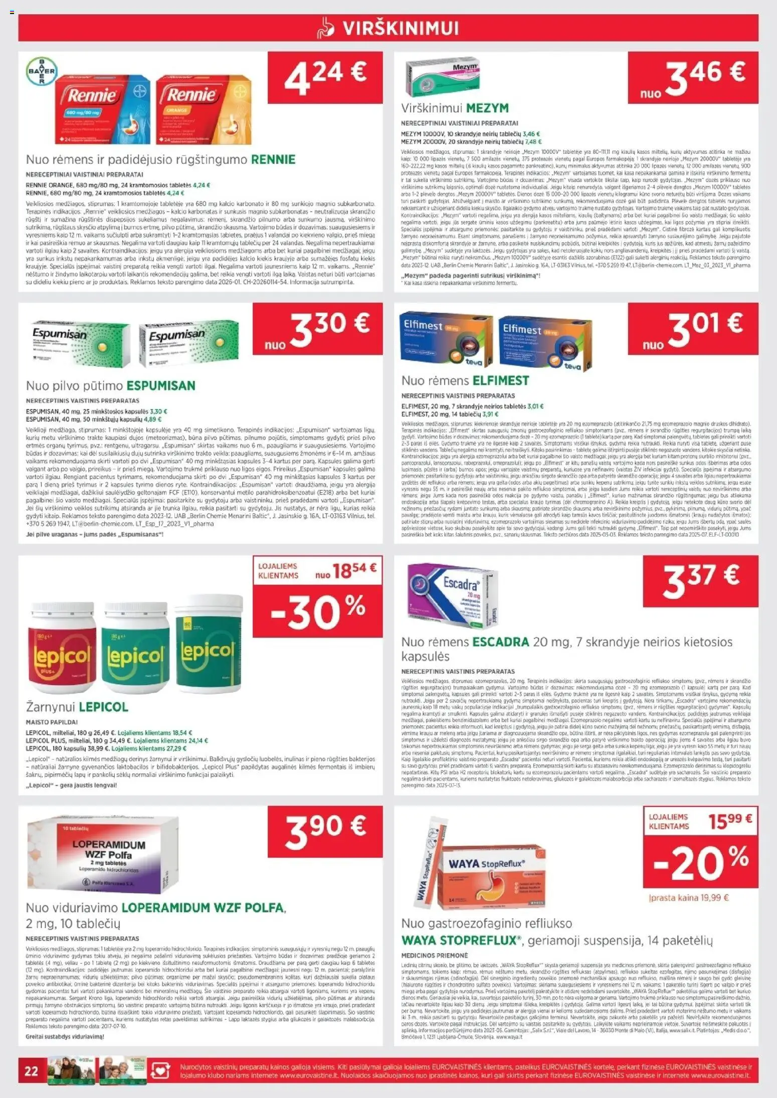 EUROVAISTINĖ akcijos nuo 2026.03.31 | Puslapis: 22 | Prekių: Kapsulės