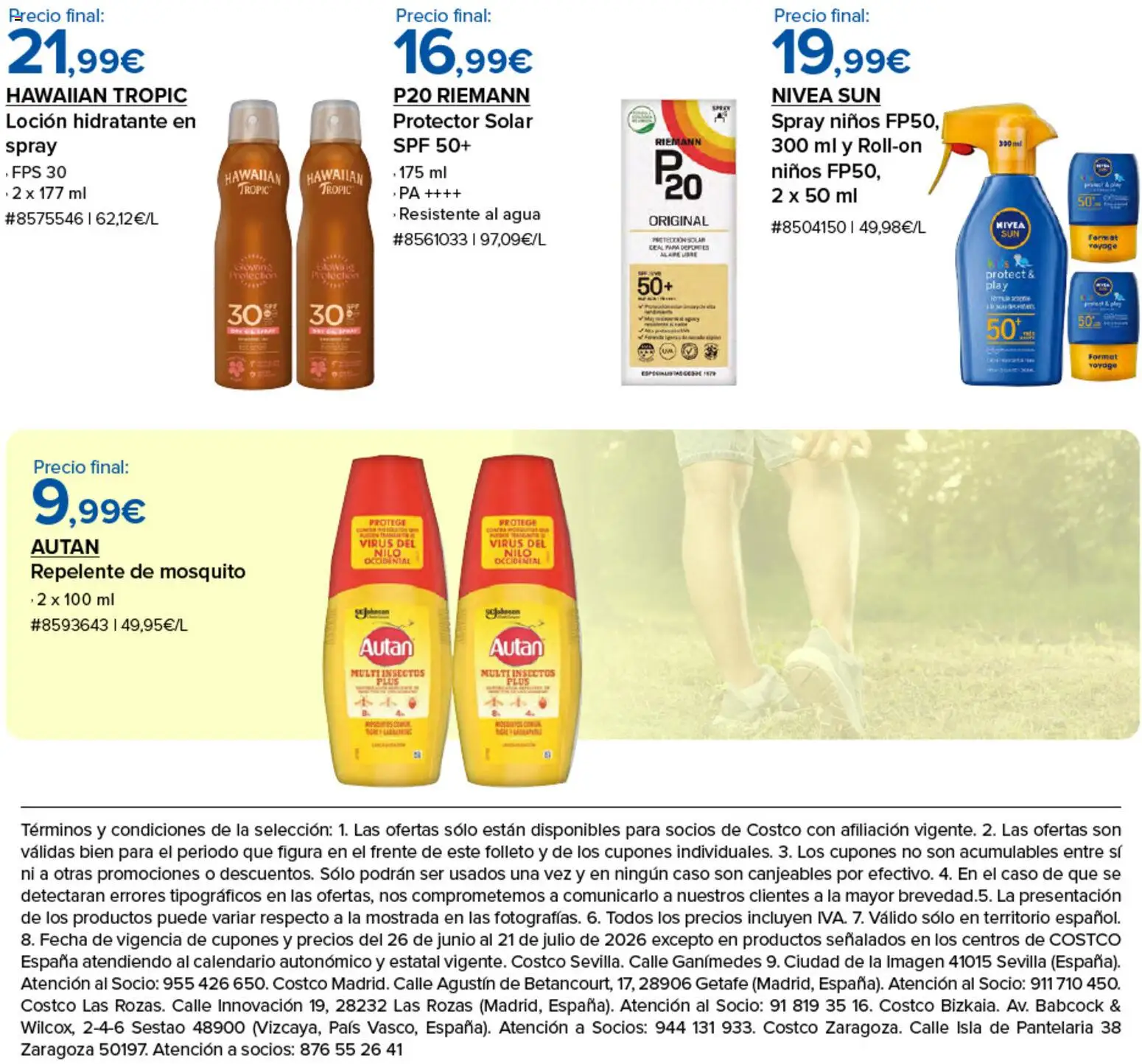Costco catálogo │ válido desde el 26/06/2026 | Página: 8 | Productos: Protector solar