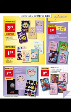 Pogląd oferty "Biedronka gazetka - Do mojej szkoły idę" - ważna od 20.07.2026 | Strona: 49 | Produkty: Notebook, Zeszyt, Barbie