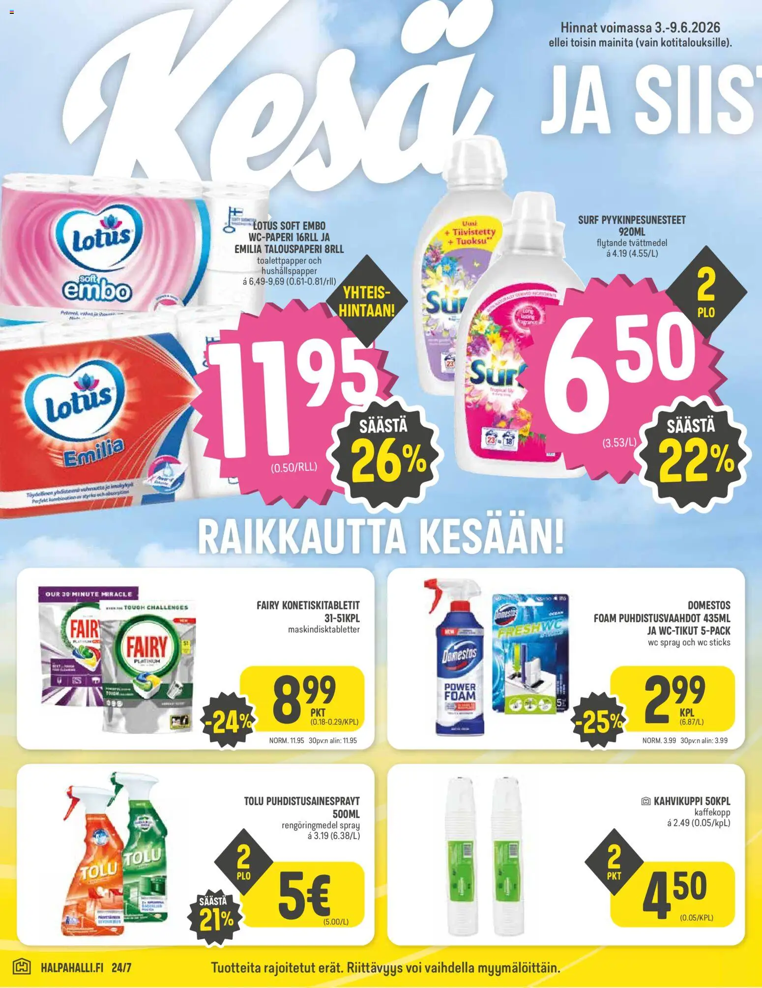 Halpa Halli tarjoukset – voimassa 03.06.2026 alkaen | Sivu: 6