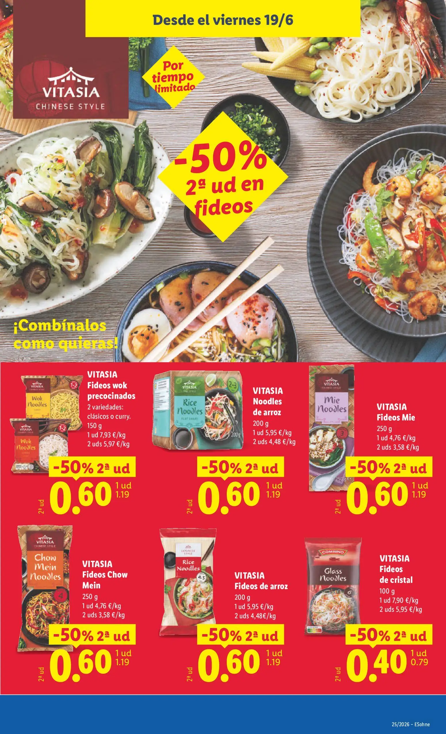 Lidl folleto Baleares │ válido desde el 15.06.2026 | Página: 47 | Productos: Arroz, Fideos, Fideos de arroz