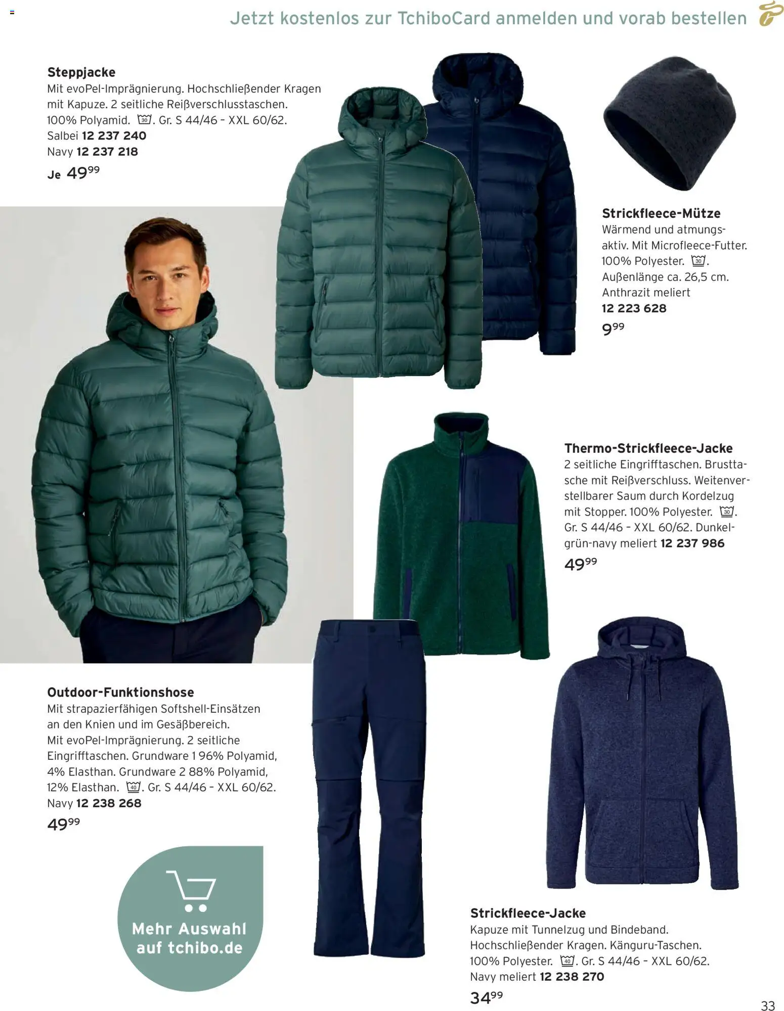 Angebote Tchibo – gültig ab 01.11.2026 | Seite: 33 | Produkte: Steppjacke