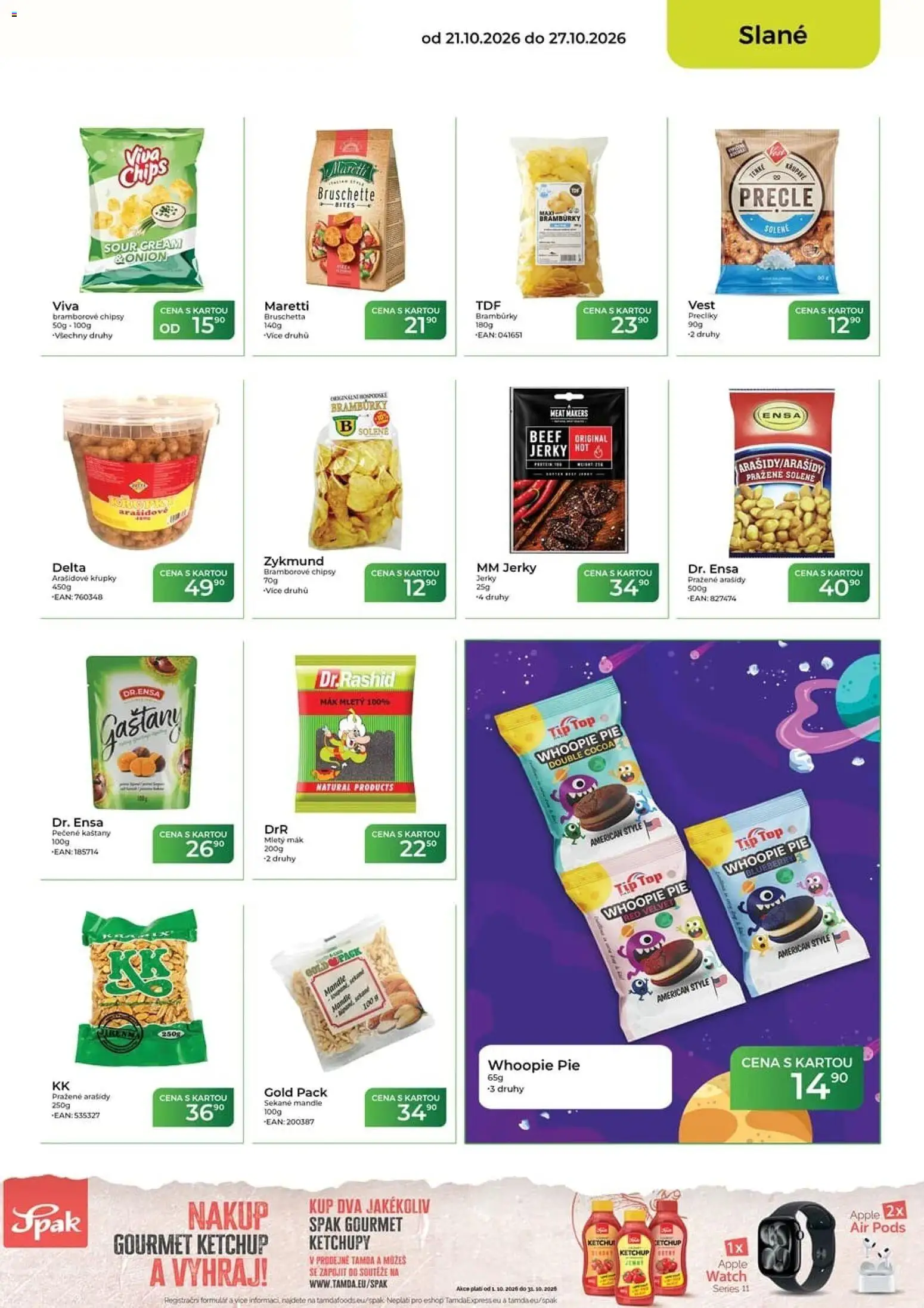 Tamda Foods leták od 21.10.2026 | Strana: 35 | Produkty: Bruschetta, Mandle, Chipsy, Jerky