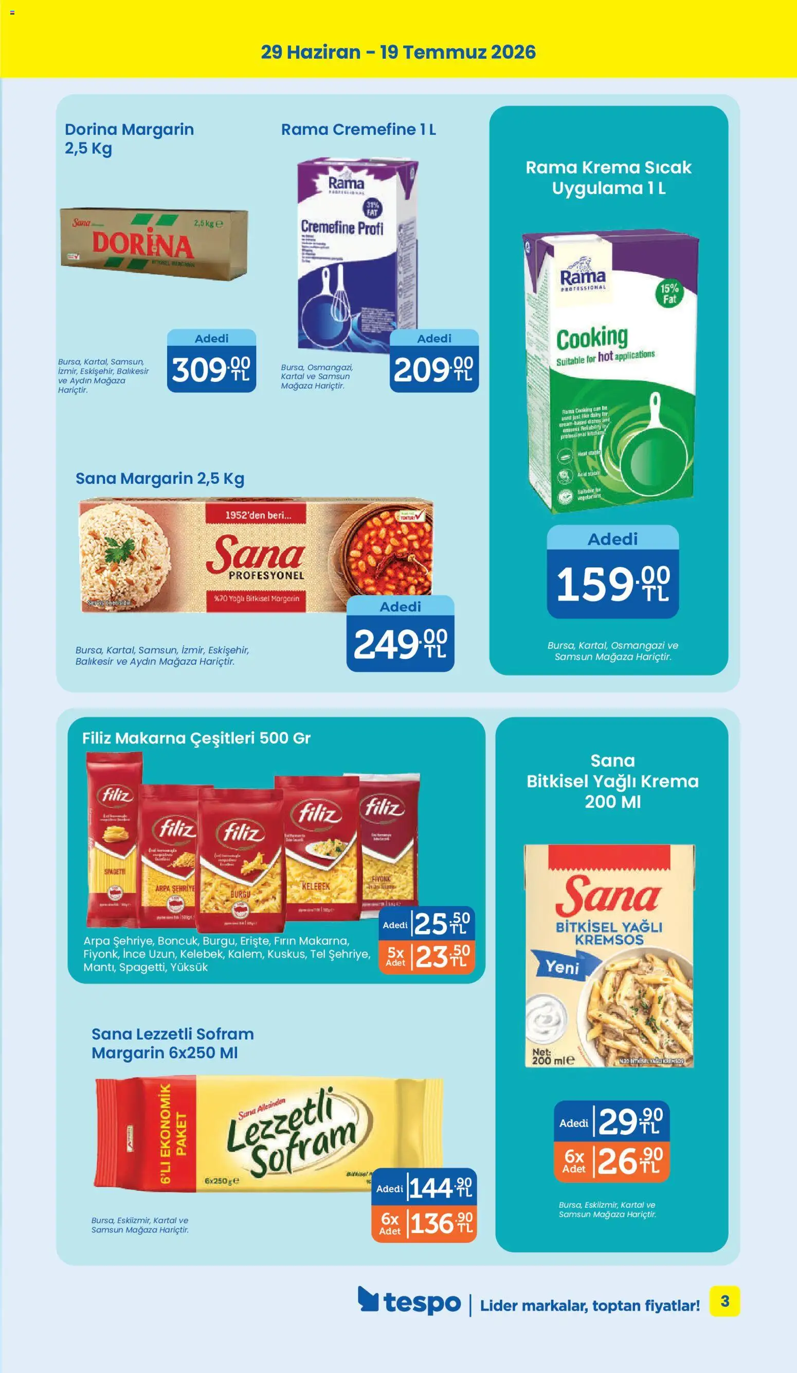 Tespo Katalog - 29 Haziran 2026 tarihinden itibaren geçerlidir | Sayfa: 3