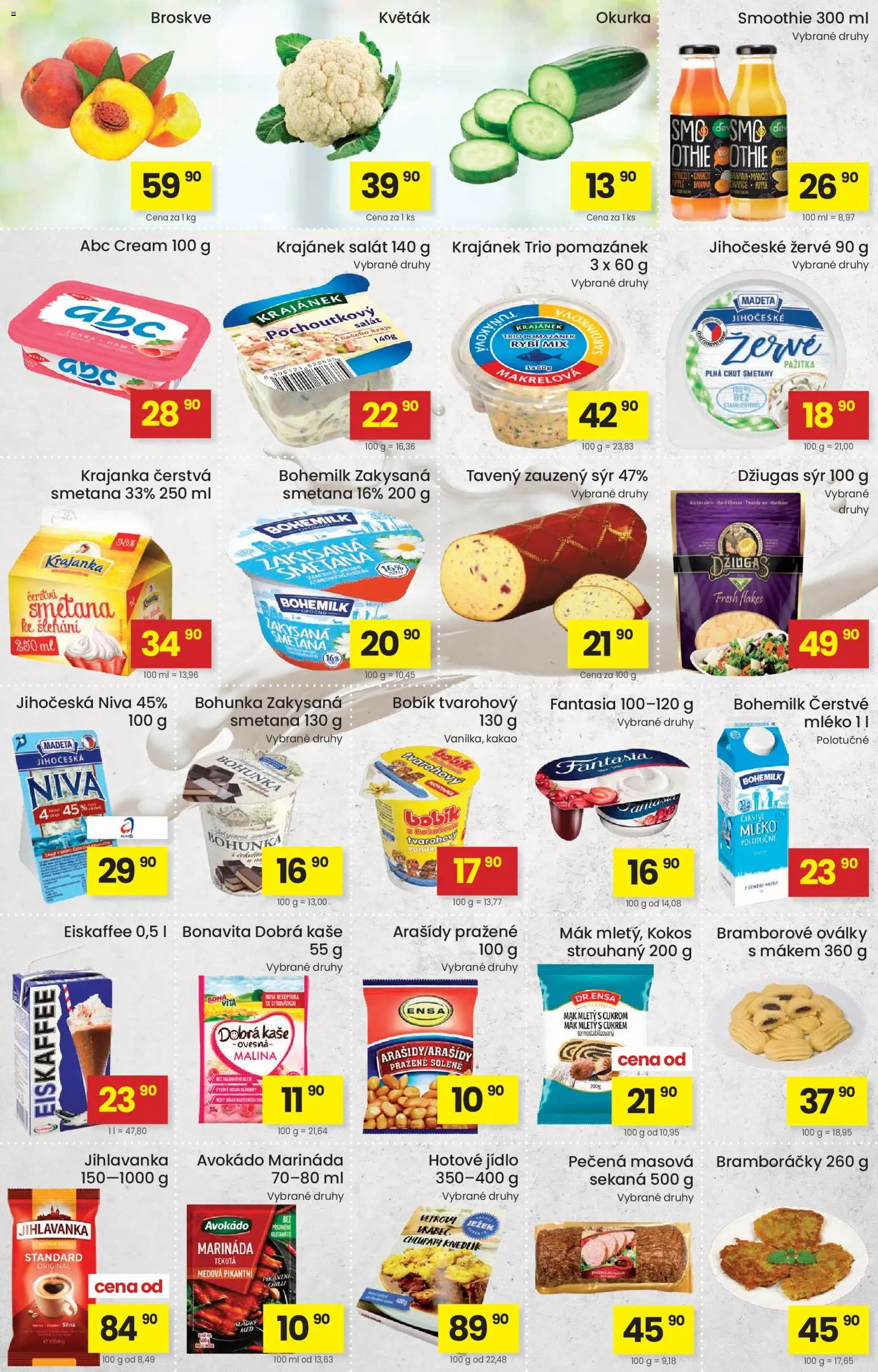 Kubík leták od 23.06.2026 | Strana: 2 | Produkty: Mléko, Salát, Eiskaffee, Kakao