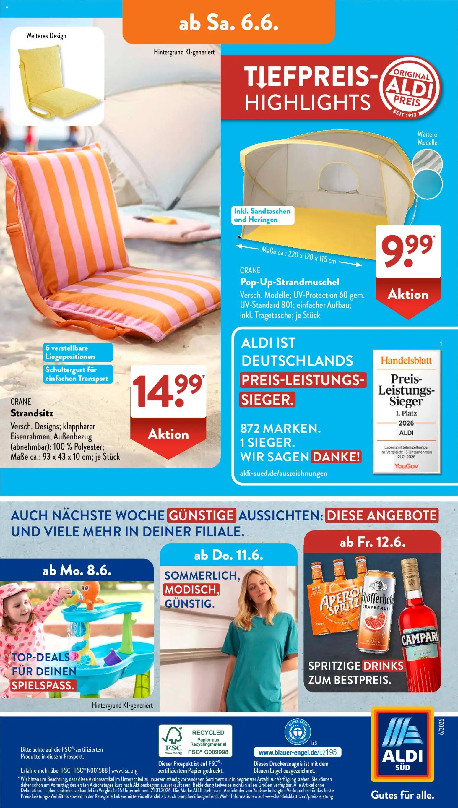 Aldi Süd Prospekt 	 – gültig ab 01.06.2026 | Seite: 18 | Produkte: Campari, Grapefruit, Bekleidung