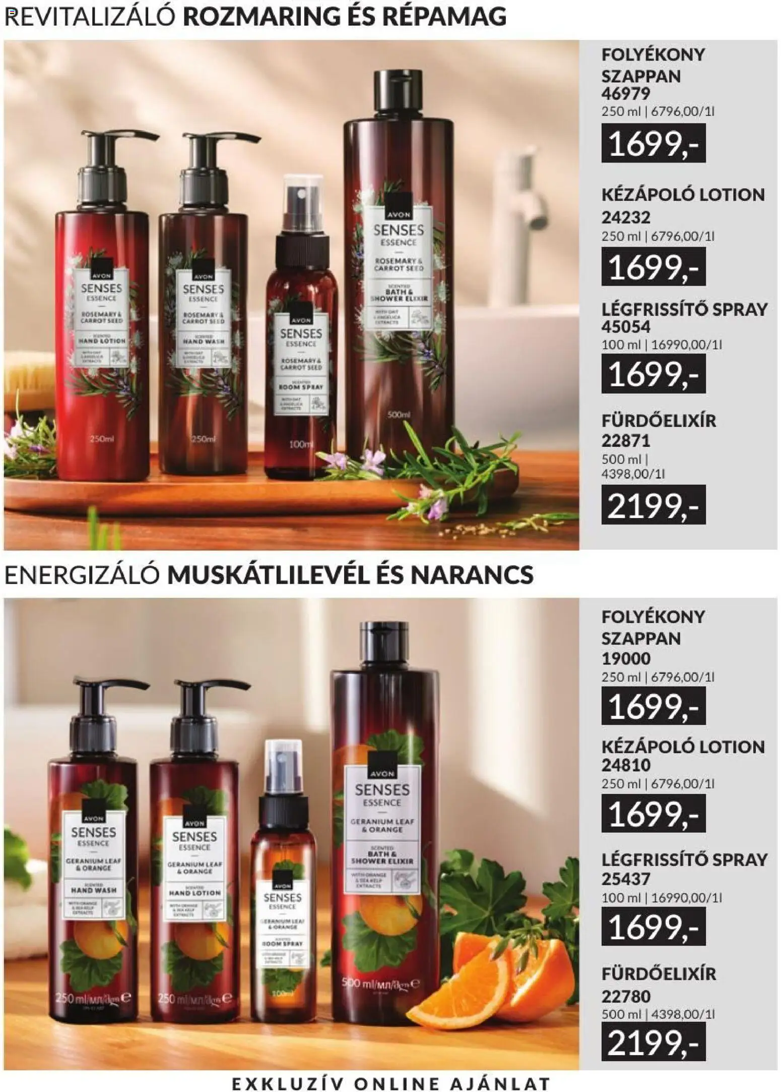 Avon akciós ujság - amely érvényes a következő dátumtól: 2026.09.01. | Oldal: 217 | Termékek: Légfrissítő spray, Légfrissítő, Narancs, Szappan