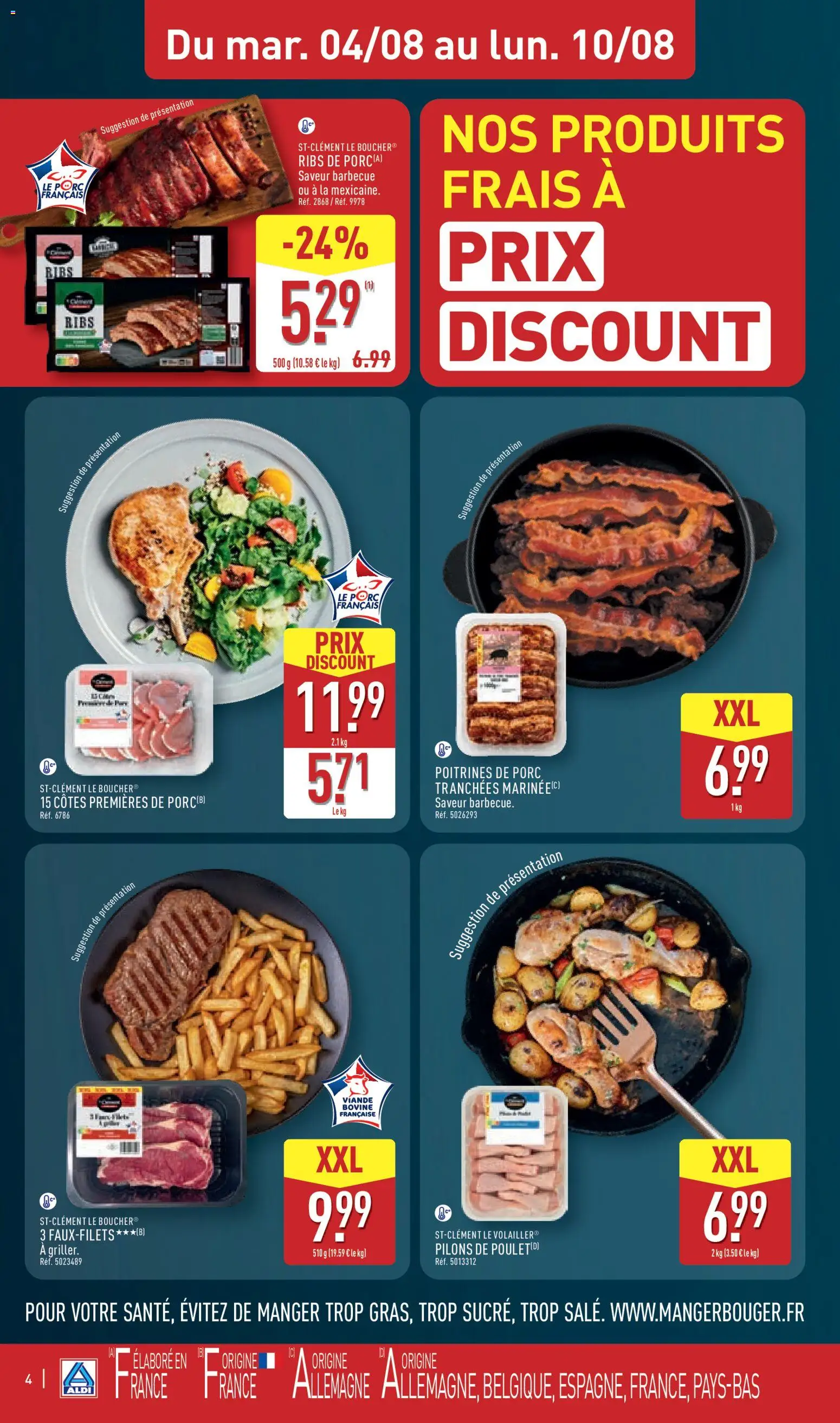 {H1} | Page: 6 | Produits: Ribs de porc, Pilons, Ribs, Porc