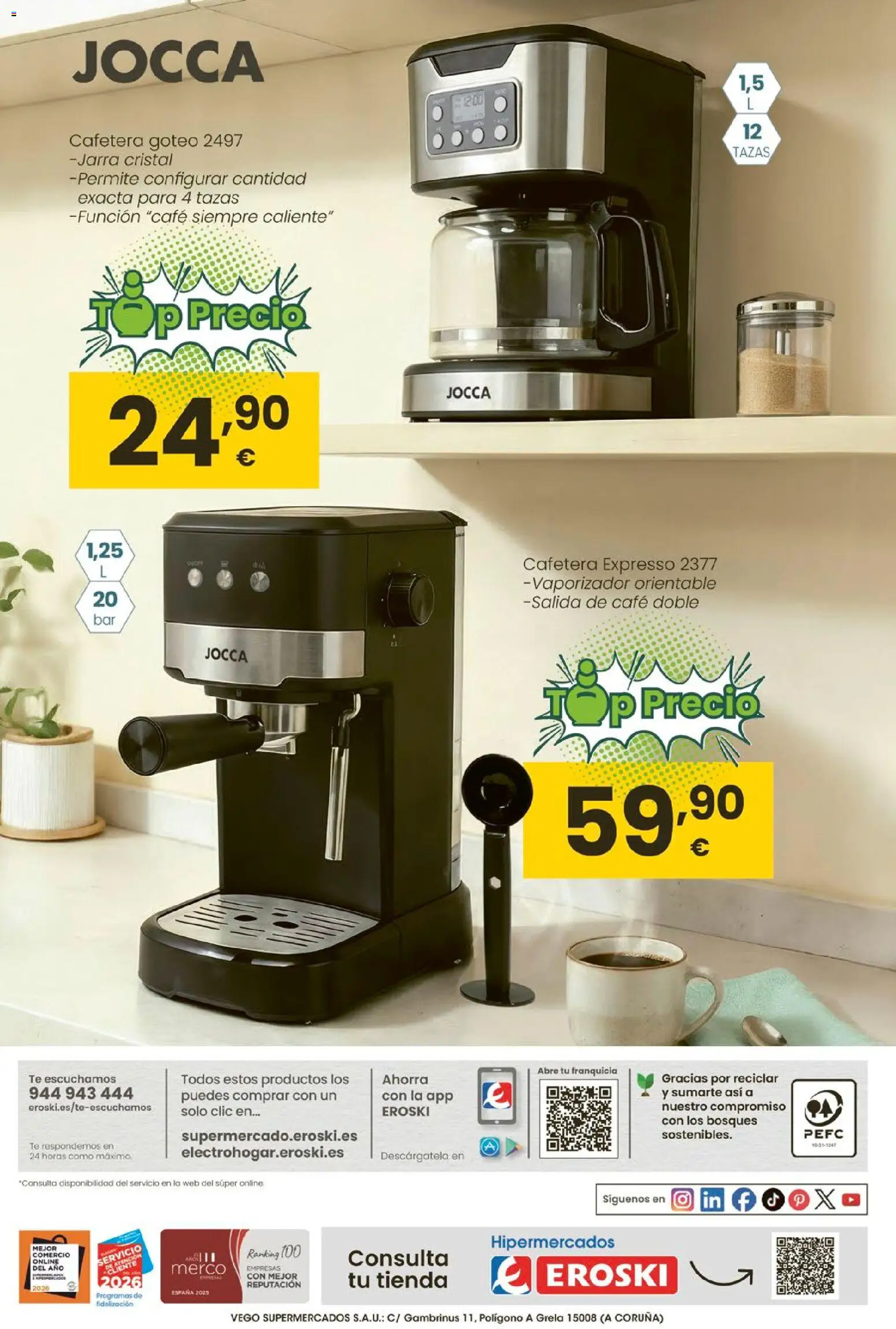 Eroski Qué planazo │ válido desde el 26.03.2026 | Página: 50 | Productos: Café, Té, Cafetera