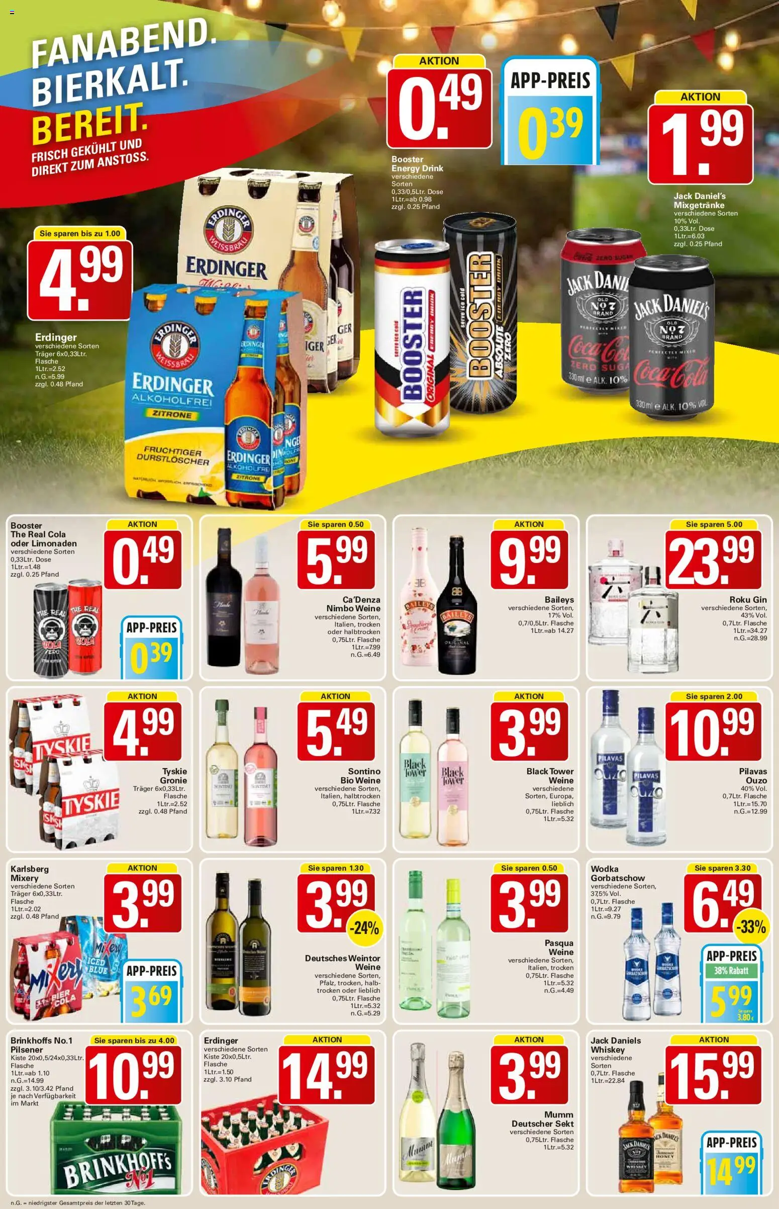 WEZ Prospekt – gültig ab 08.06.2026 | Seite: 16 | Produkte: Cola, Bier, Mixery, Gin