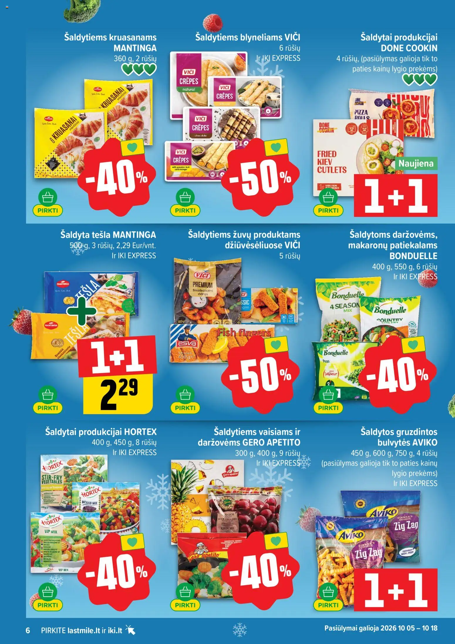 IKI akcijos nuo 2026.10.05 | Puslapis: 6 | Prekių: Surimi