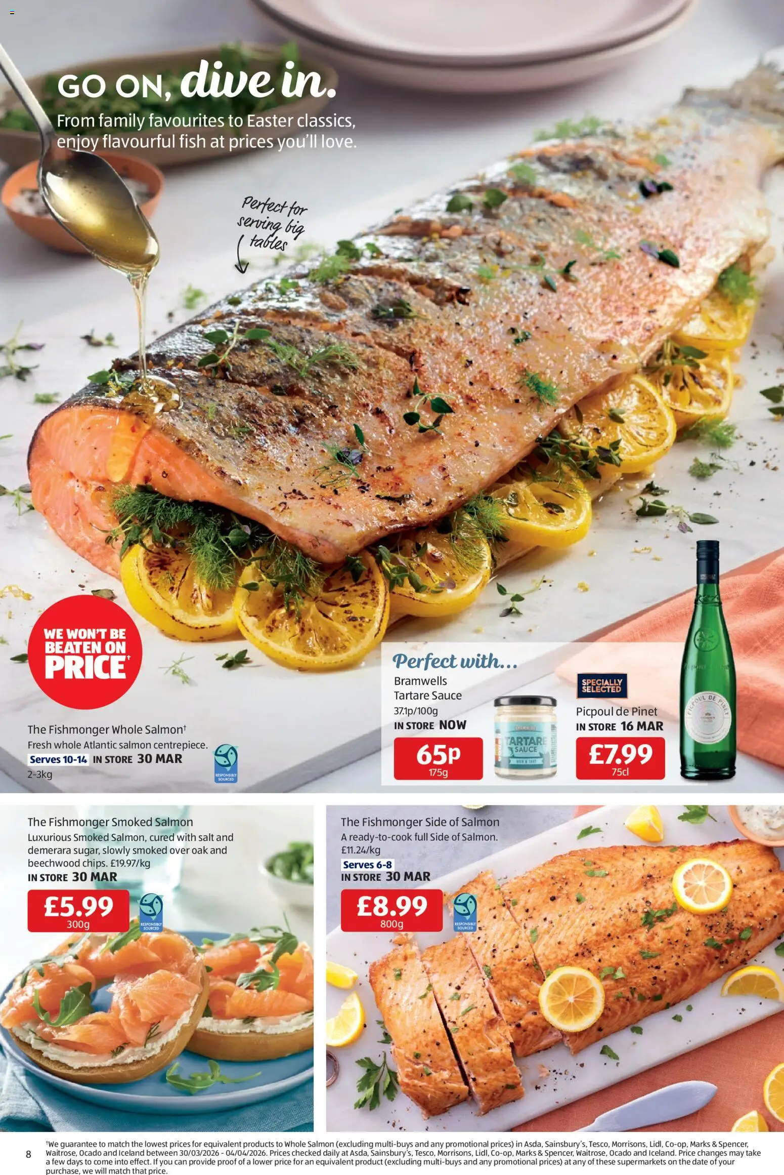 {H1} | Page: 8 | Products: Sauce, Salmon, Fish
