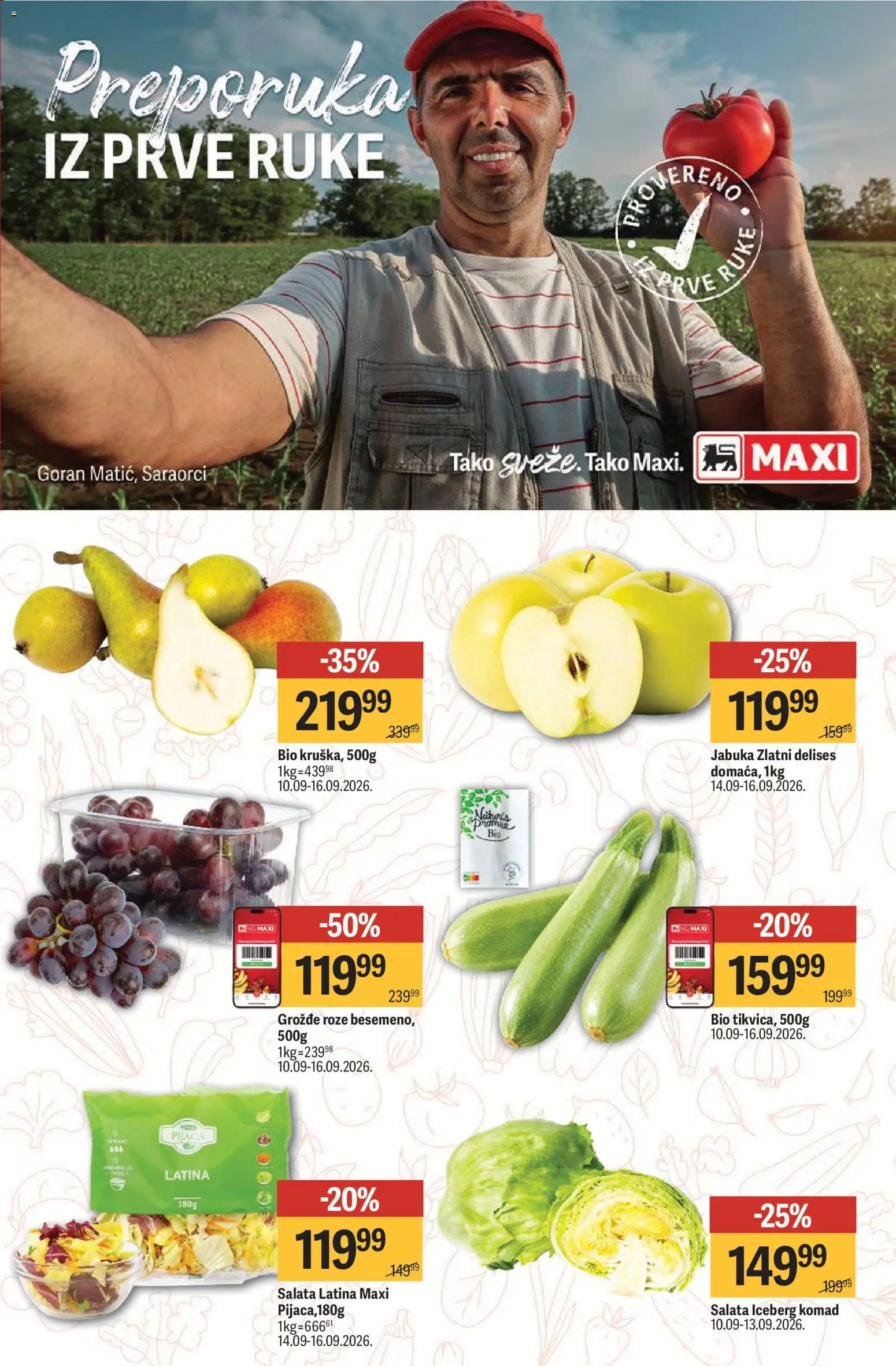 Maxi katalog - važi od 10.09.2026 | Strana: 7 | Proizvode: Salata, Grožđe