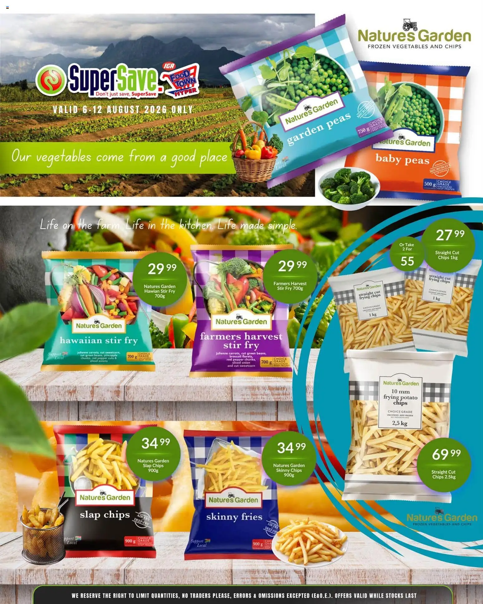 New Super Save catalogue – valid from 06/08/2026 | Page: 33 | Products: Chips, Onions, Vegetables, Pepper