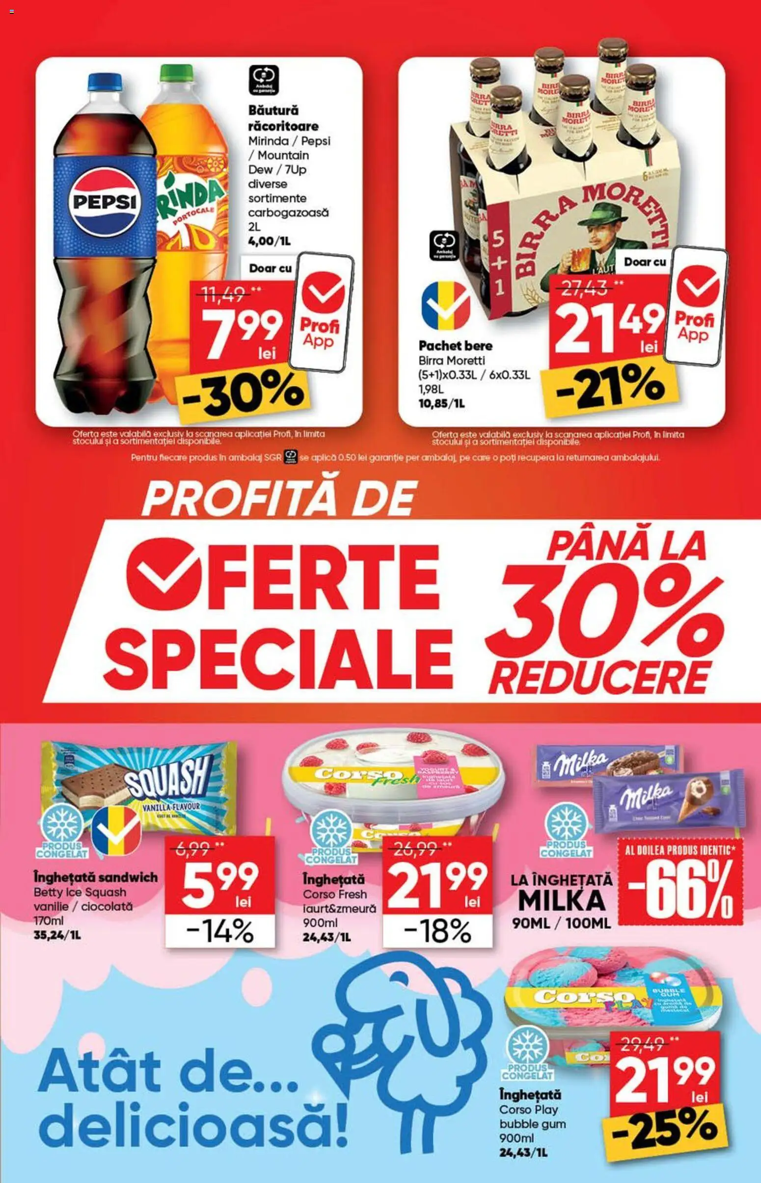 Noul catalog Profi – valabil de la 29.04.2026 | Pagină: 7 | Produse: Ciocolată, Bere, Portocale, Înghețată