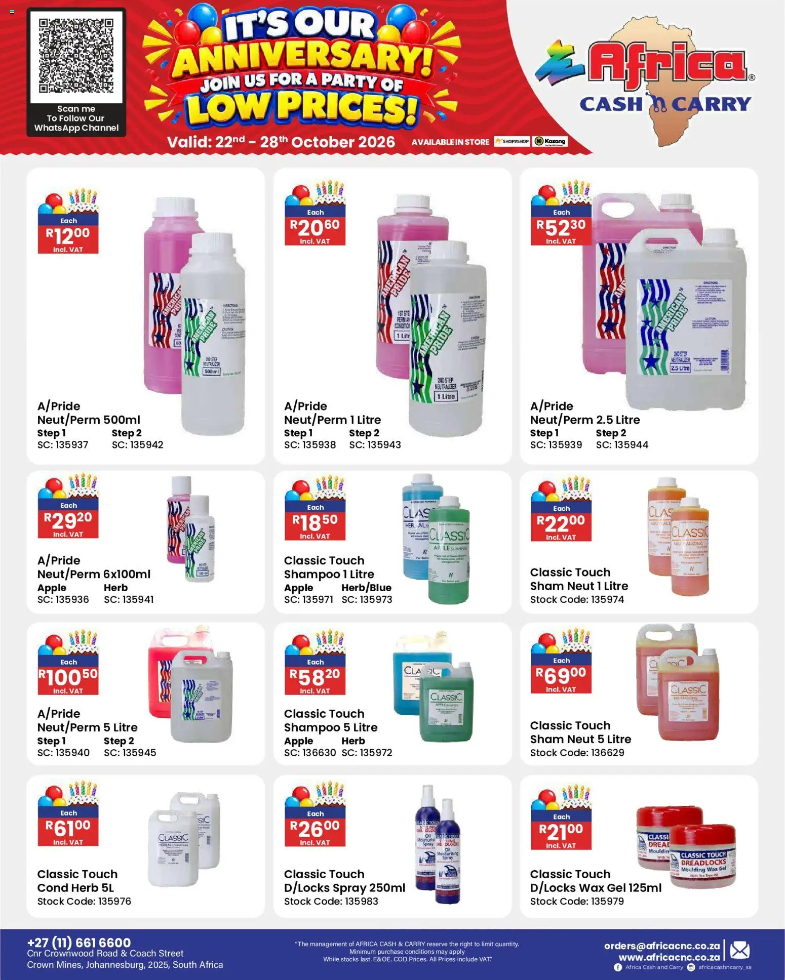 New Africa Cash & Carry catalogue – valid from 22/10/2026 | Page: 137