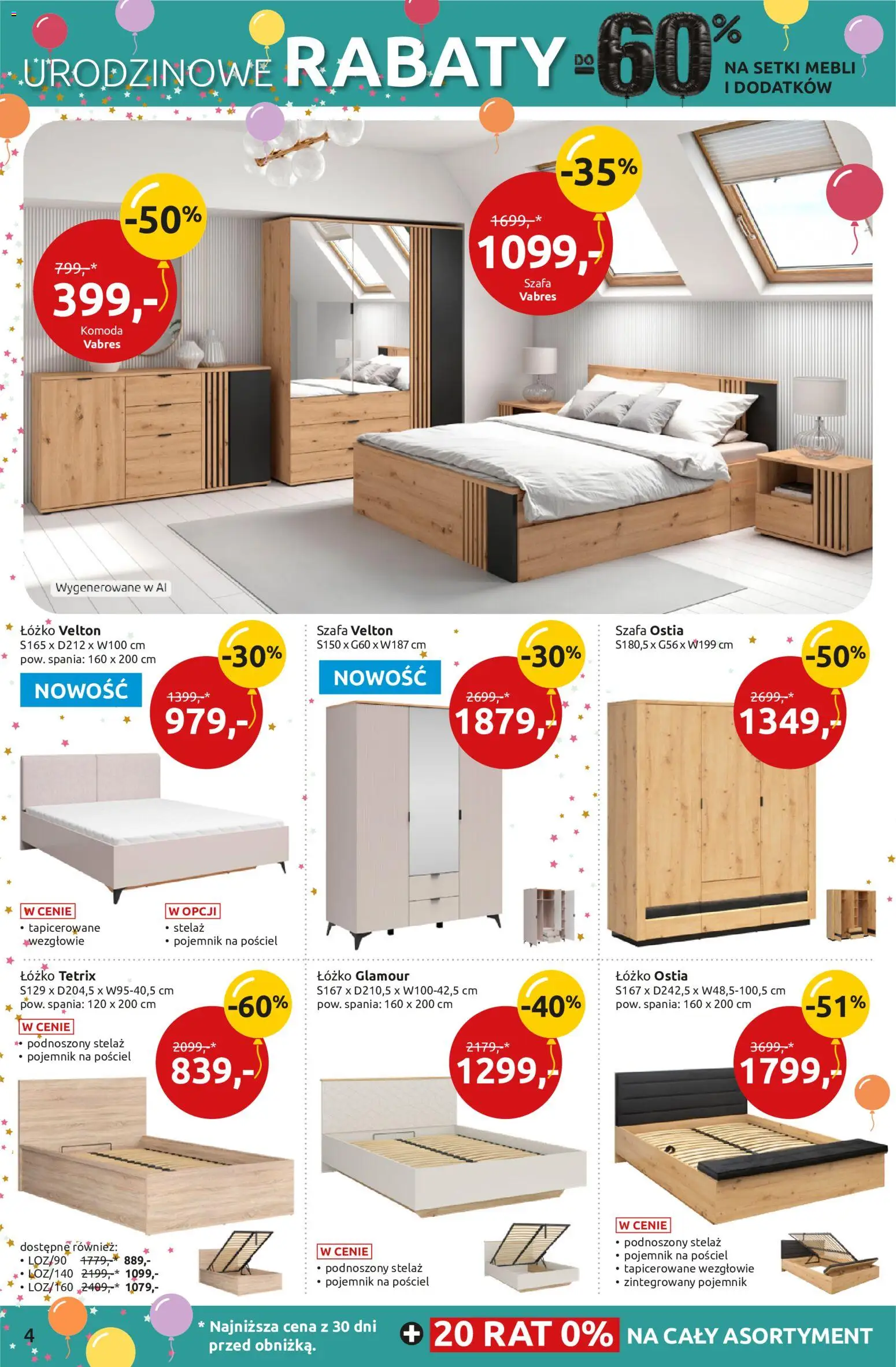 Black Red White promocje od 24.09.2026 | Strona: 4 | Produkty: Pościel, Łóżko, Szafa, Komoda