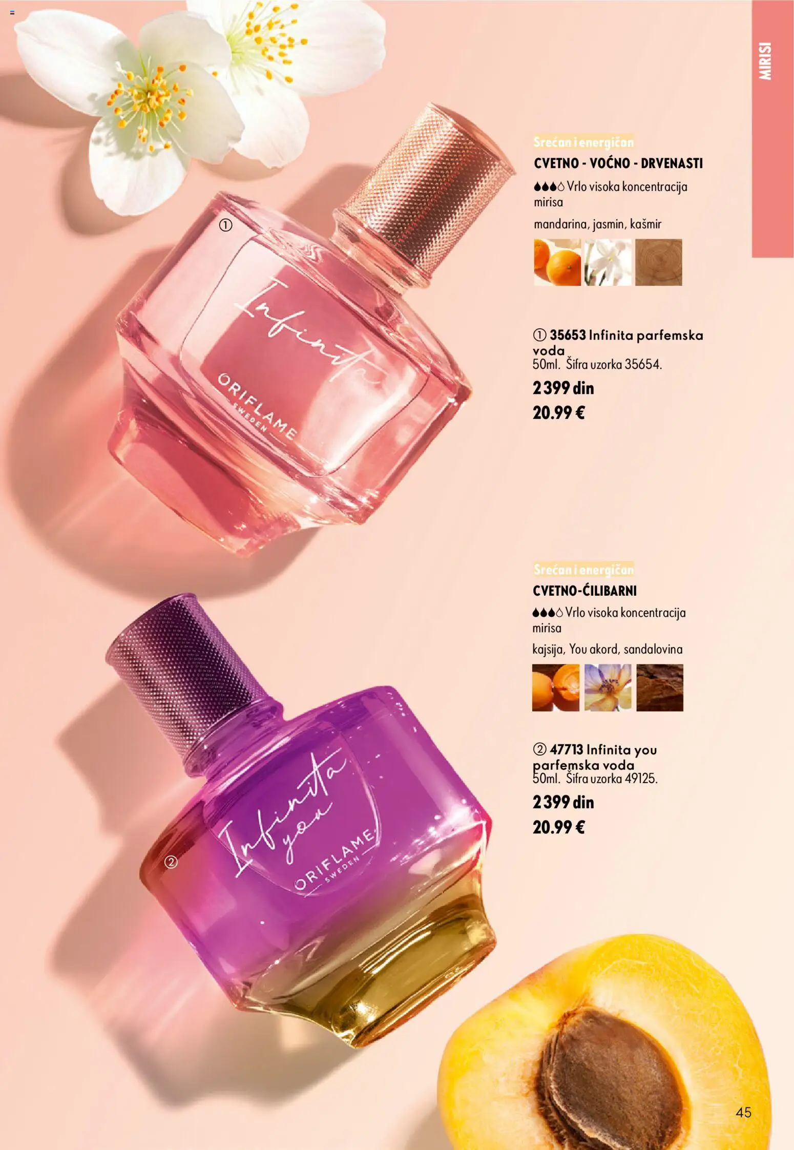 Oriflame katalog - važi od 16.09.2026 | Strana: 45 | Proizvode: Voda