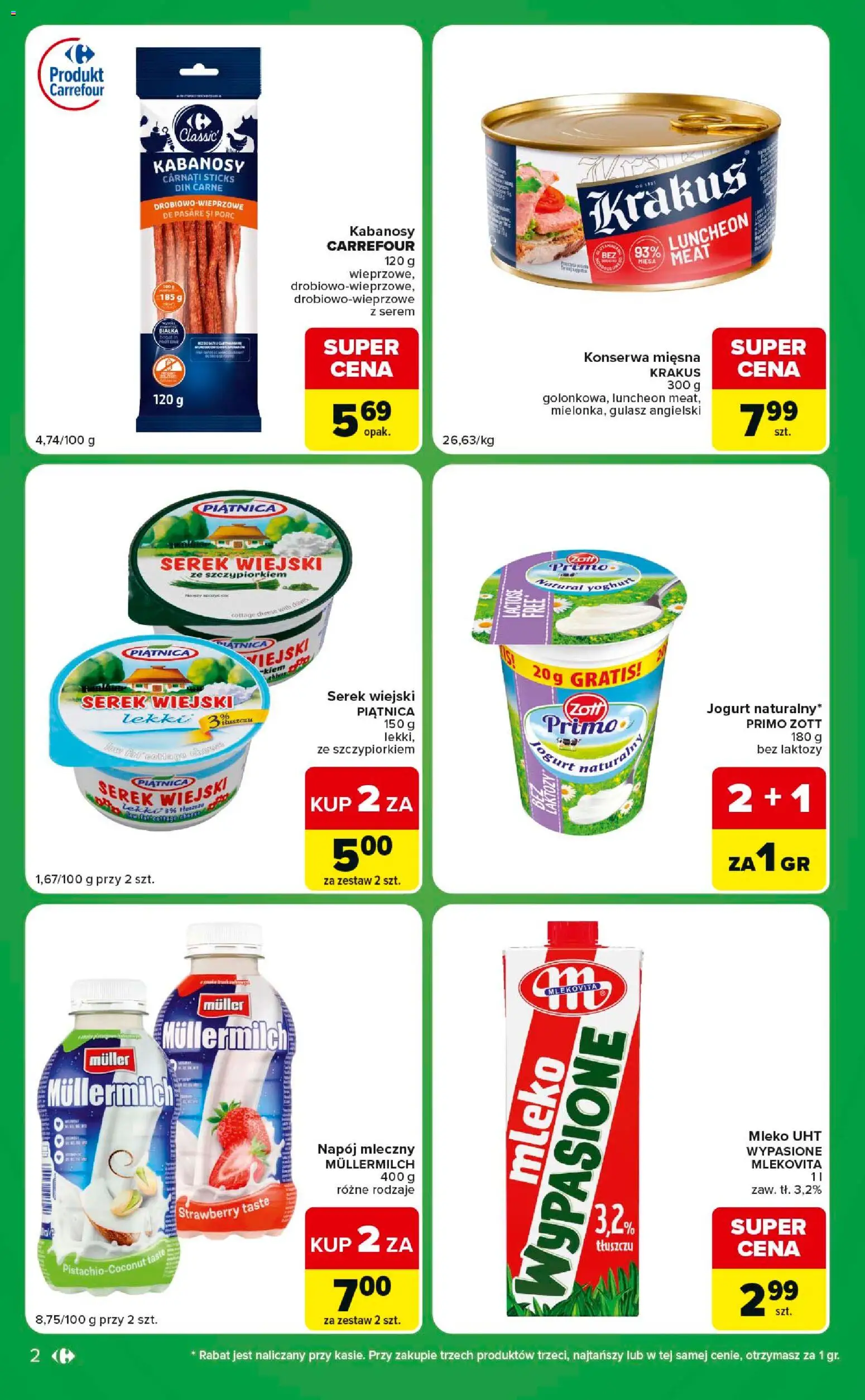 Carrefour gazetka - Express od 30.06.2026 | Strona: 2 | Produkty: Bez laktozy, Gulasz angielski, Mleko, Gulasz