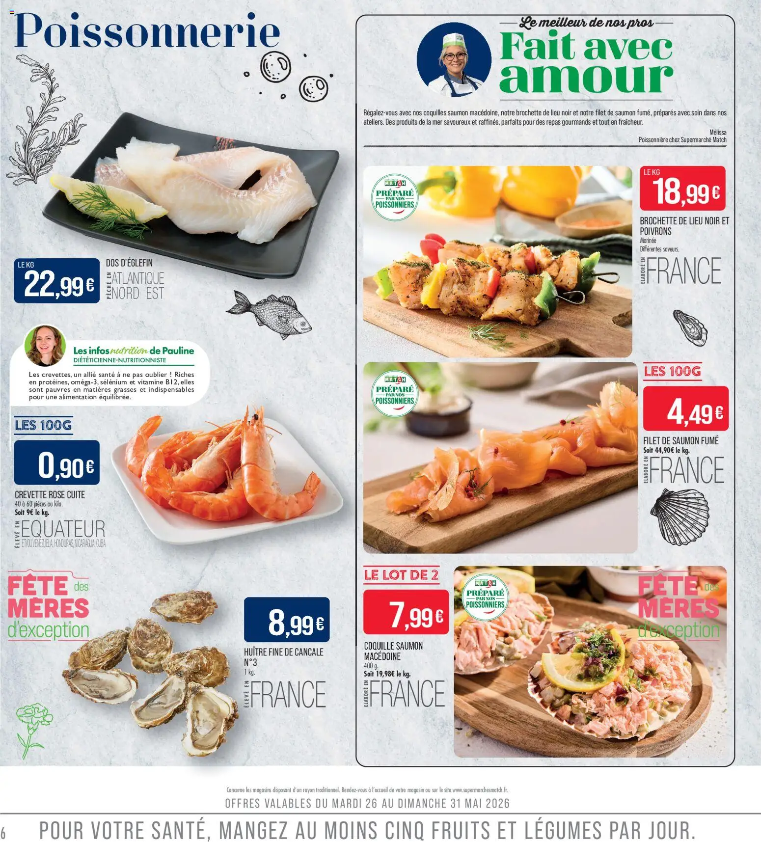 {H1} | Page: 6 | Produits: Saumon fumé, Poissonnerie, Dos d'églefin, Saumon