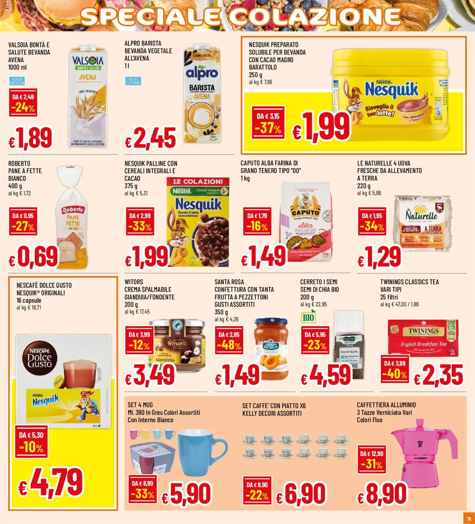 Volantino Famila del 03/09/2026 | Pagina: 19 | Prodotti: Frutta, Latte, Farina, Terra