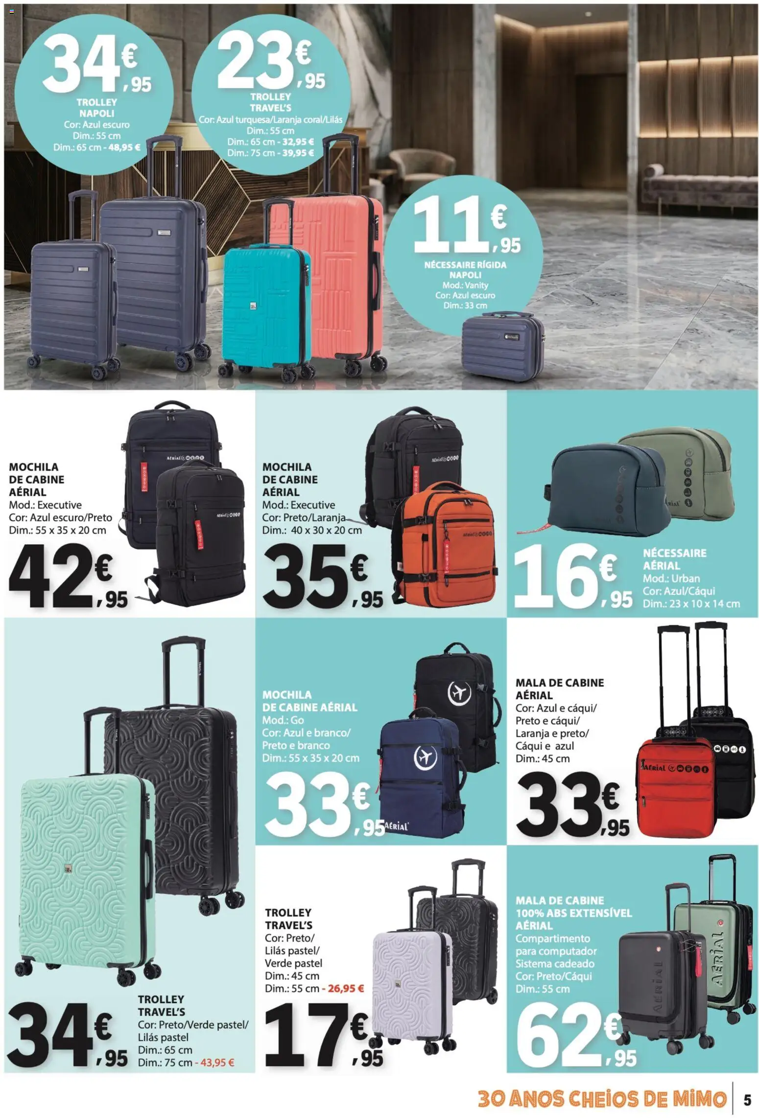 E.Leclerc folheto Não Alimentar │ válido de 04.06.2026 | Página: 5 | Produtos: Mochila, Necessaire, Computador