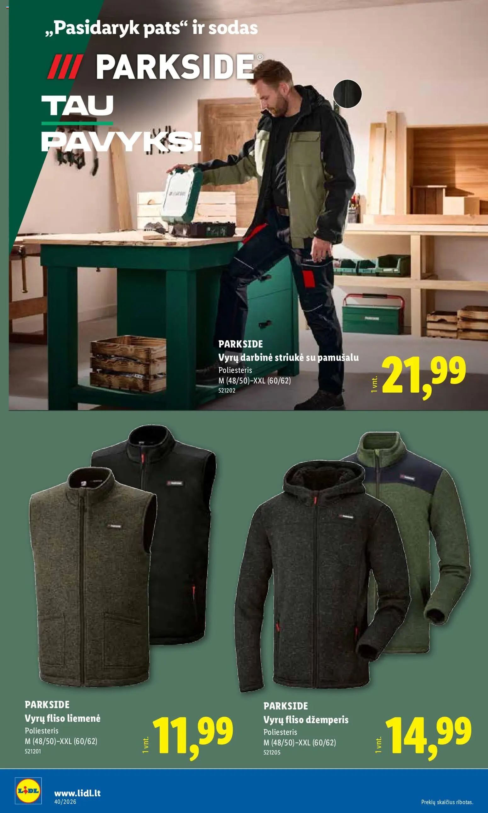 LIDL akcijos nuo 2026.09.28 | Puslapis: 14 | Prekių: Džemperis, Liemenė