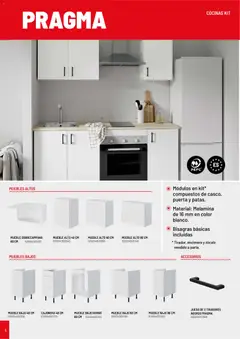 Vista previa Brico Depôt Cocinas válido desde el 11.03.2026 | Página: 8 | Productos: Muebles, Horno, Cajonera