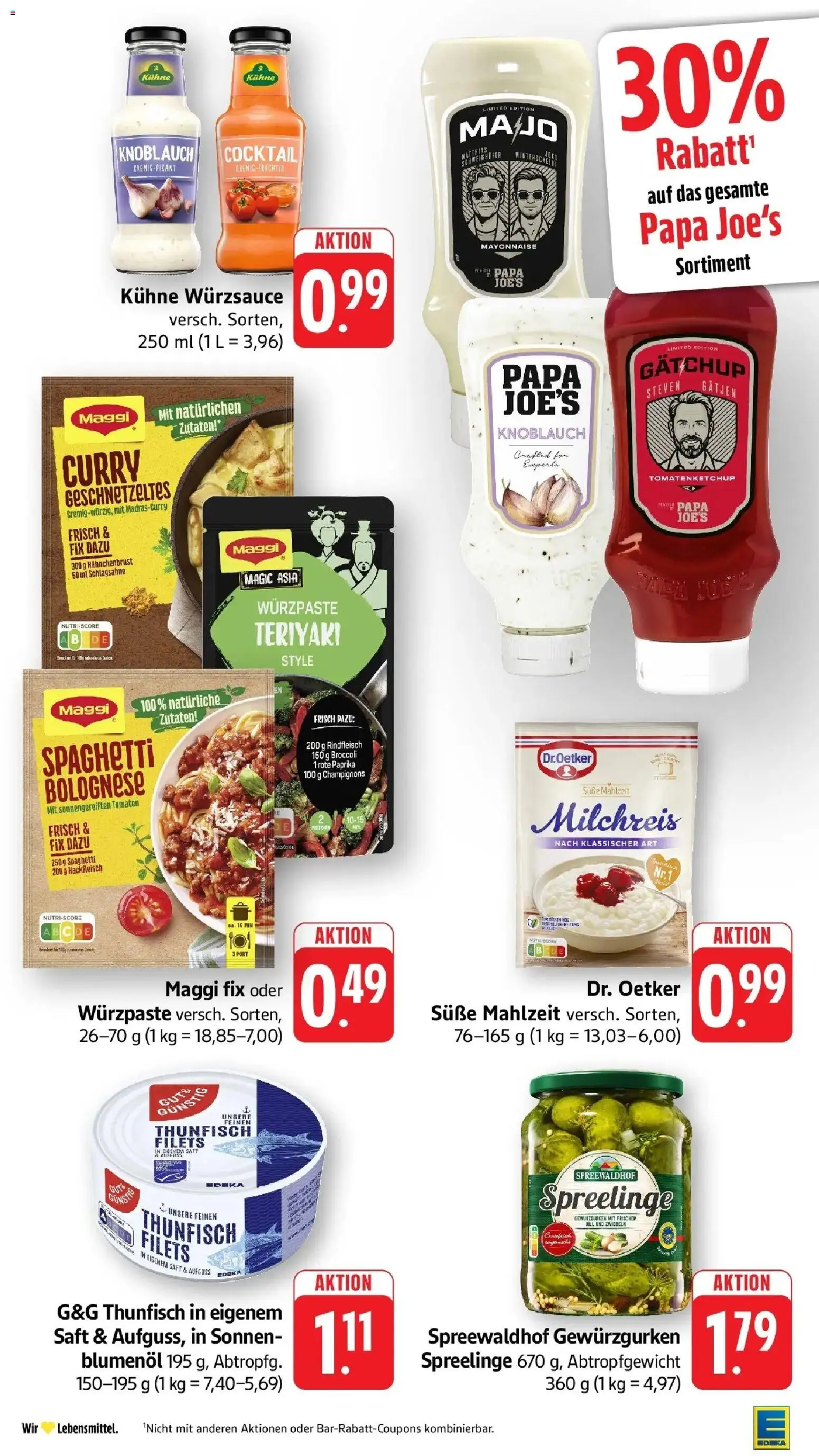 Edeka prospekt Ottersweier – gültig ab 22.06.2026 | Seite: 26 | Produkte: Maggi, Thunfisch, Maggi fix, Hackfleisch