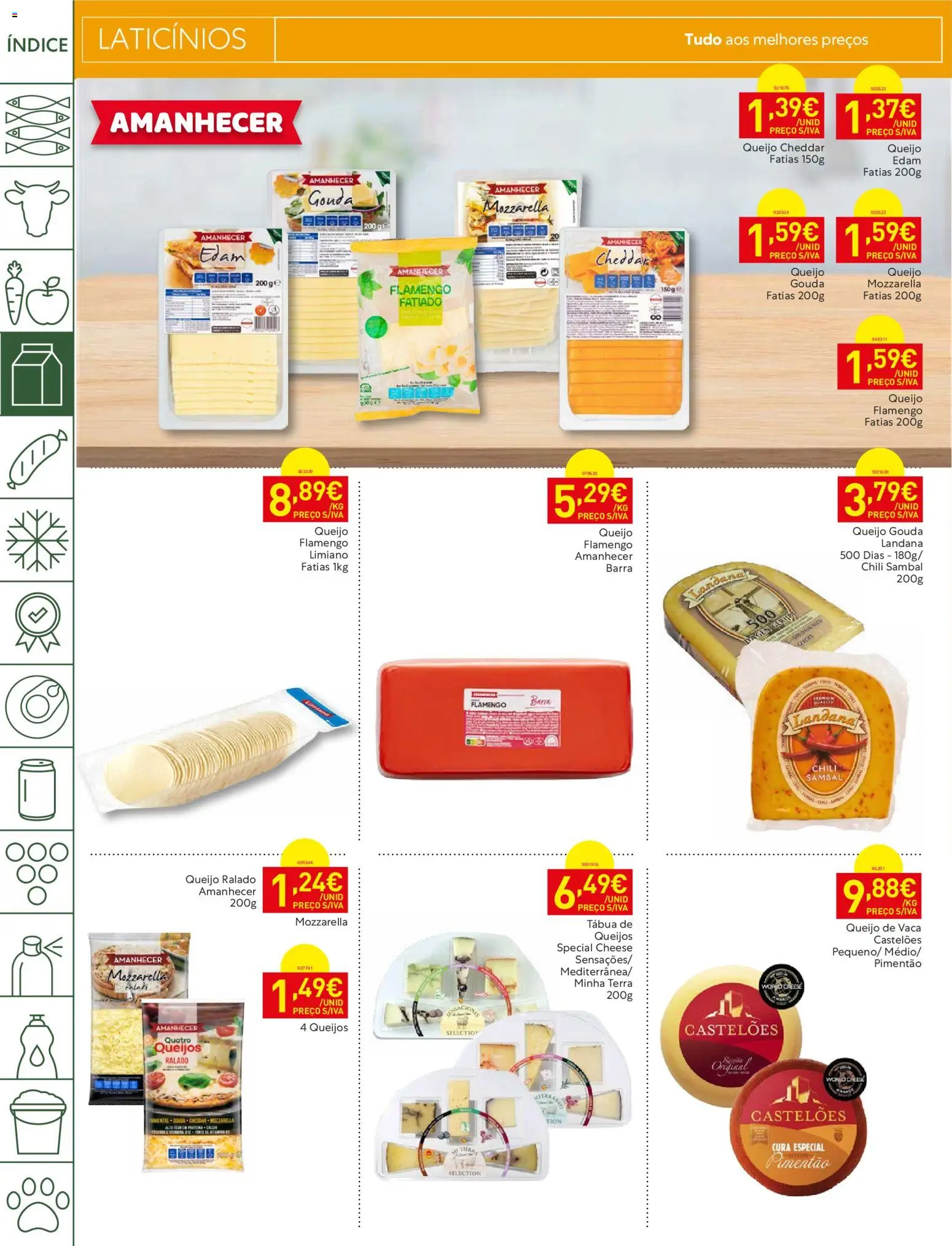 Recheio Folheto Madeira │ válido de 26.05.2026 | Página: 8 | Produtos: Tábua, Pimentão, Queijo, Cheddar