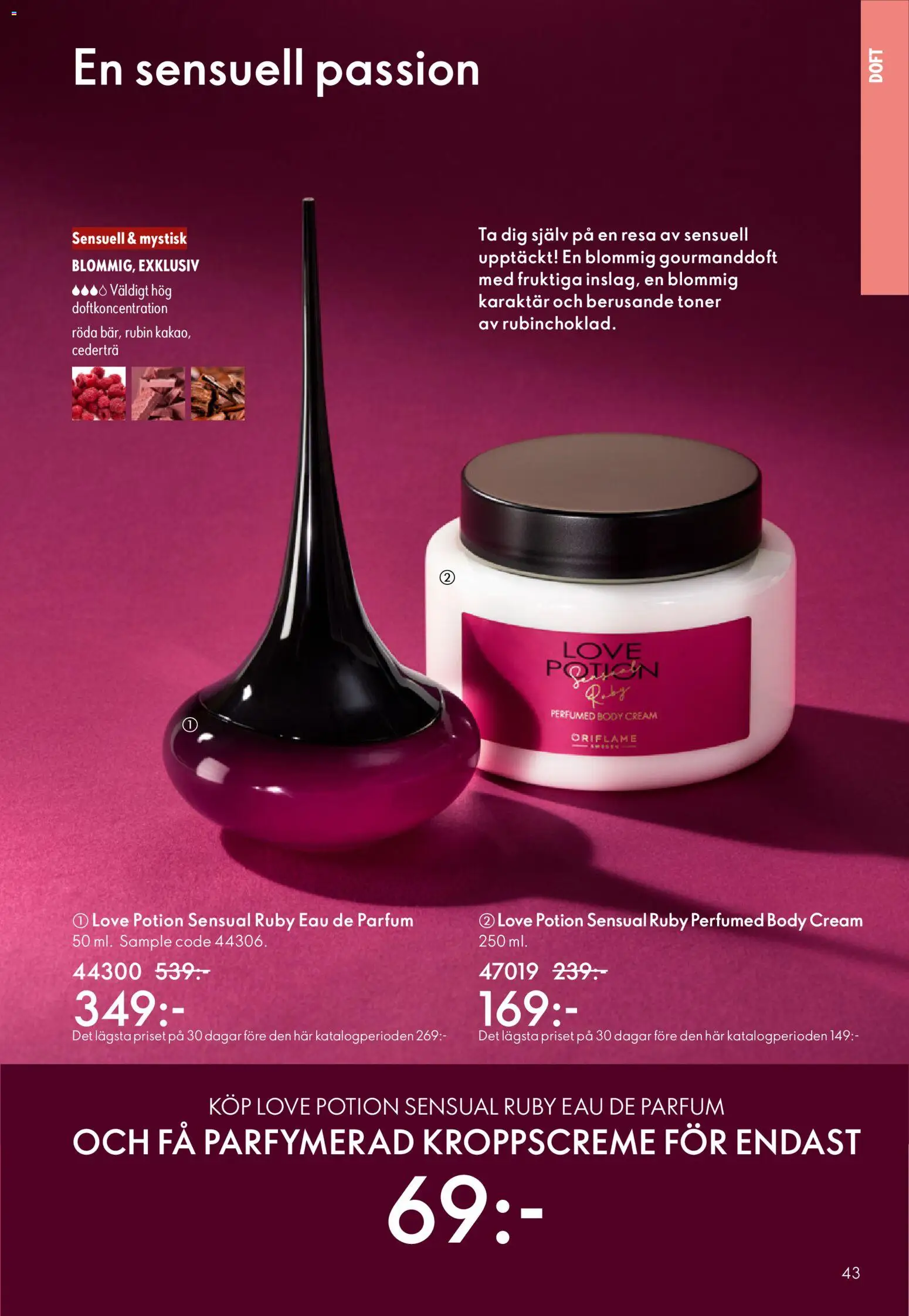 Oriflame reklamblad aktuell från 11.03.2026 | Sida: 43 | Produkter: Doft