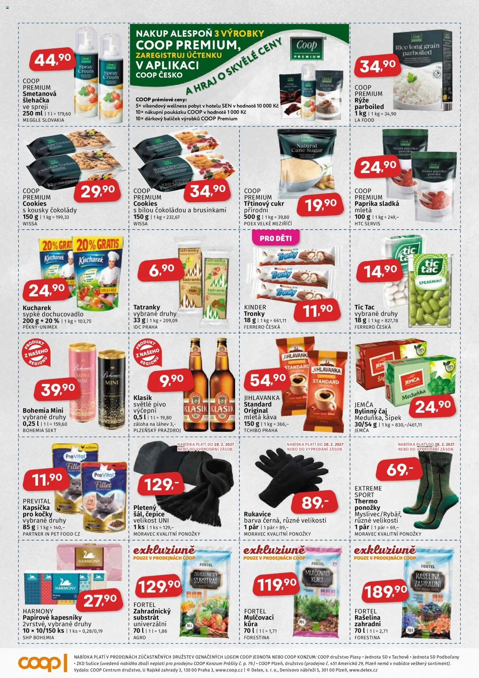 Coop leták od 09.09.2026 | Strana: 3 | Produkty: Káva, Čaj, Prazdroj, Substrát