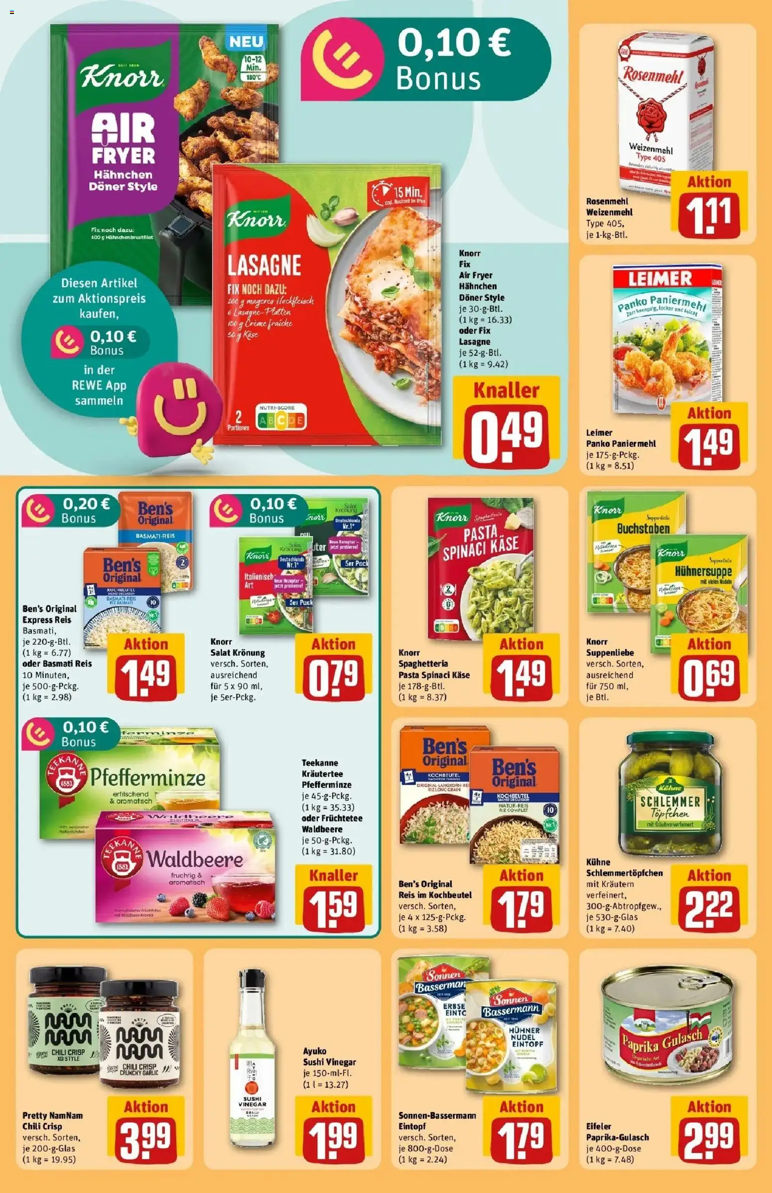 REWE Prospekt ab 28.09.2026 zum Blättern » Angebote | Seite: 30 | Produkte: Kräutertee, Gulasch, Pasta, Hackfleisch