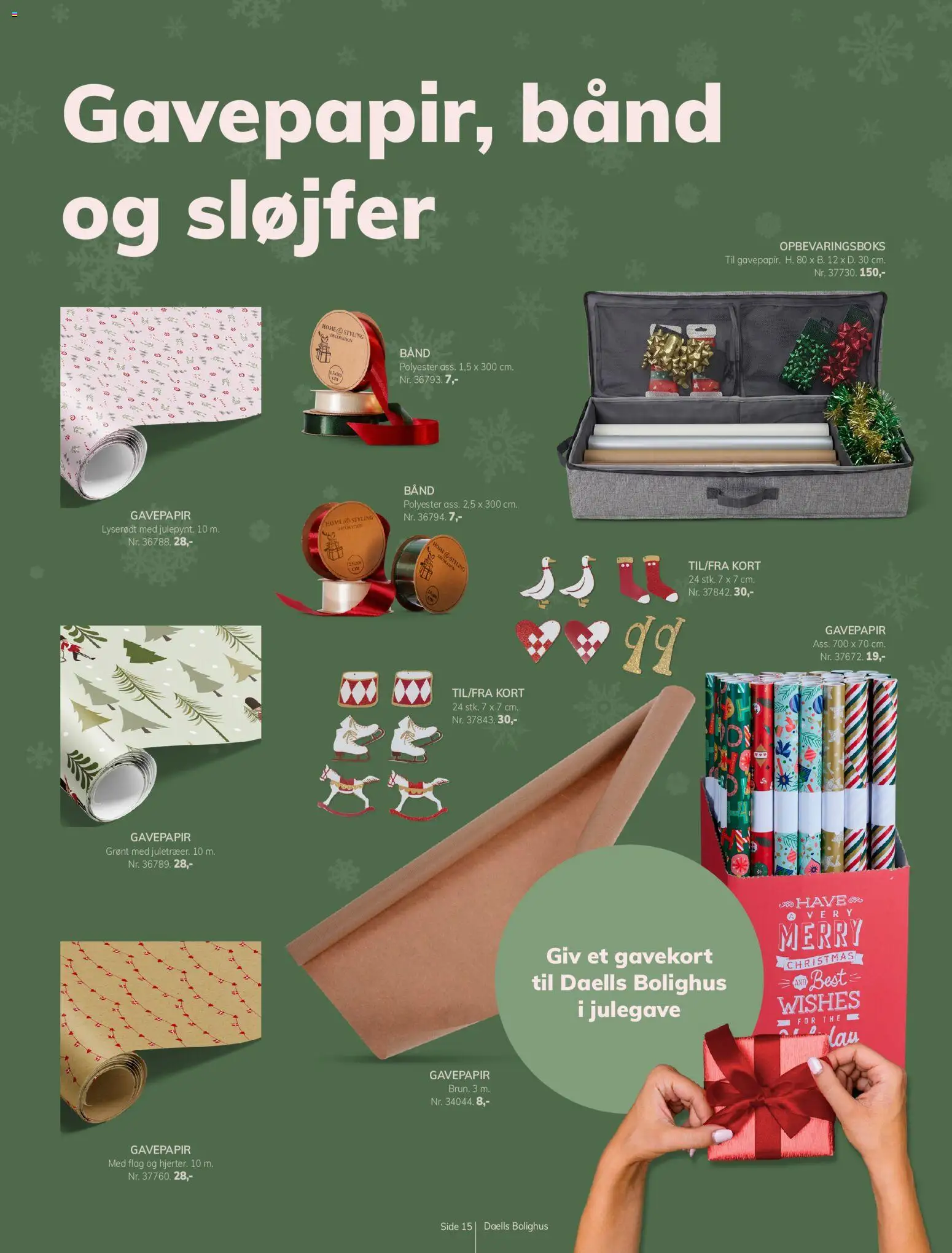 Daells Bolighus tilbudsavis – gyldig fra 21/10/2026 | Side: 15 | Produkter: Gavepapir