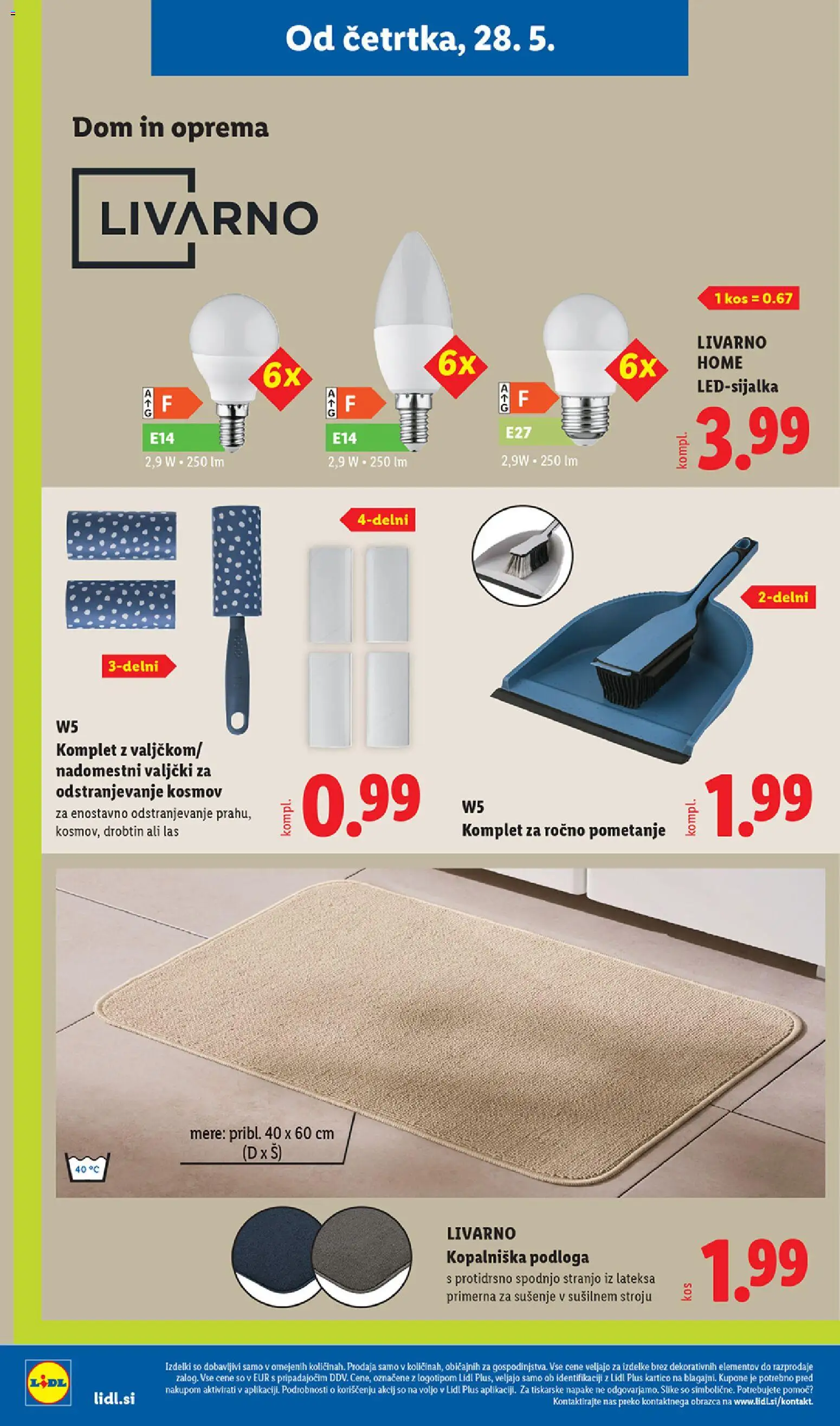 Novi Lidl katalog ponudbe – veljaven od 28.05.2026 | Stran: 32 | Izdelki: Kos, Podloga