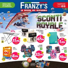 Anteprima del volantino Franzy's volantino valido a partire dal 22/08/2026