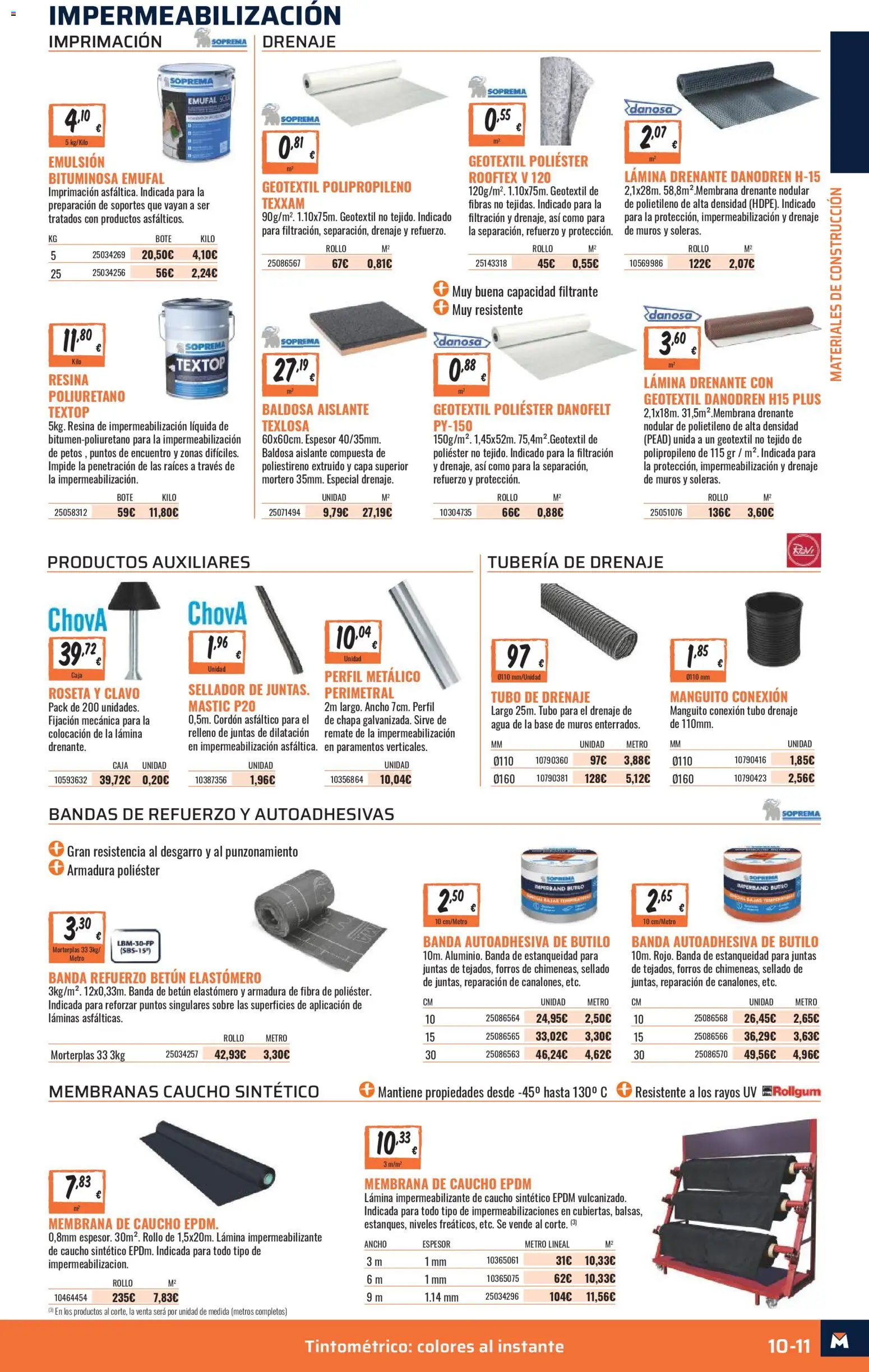 Obramat - Reformas Otono Imprenta Almacenes 20 Barcelona 2026 │ válido desde el 09/10/2026 | Página: 11 | Productos: Agua, Caja