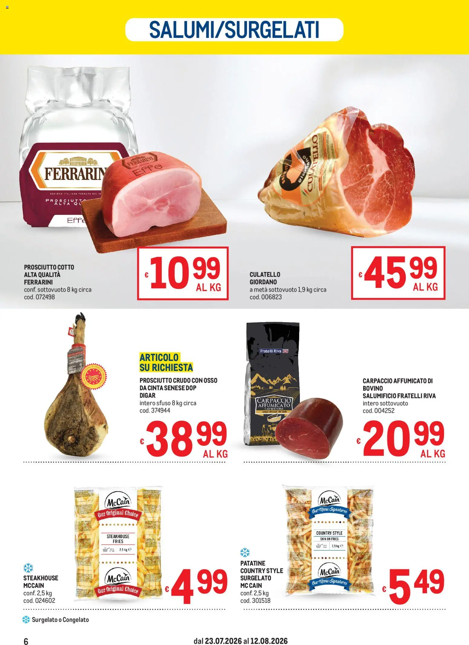 Volantino Metro del 23/07/2026 | Pagina: 6