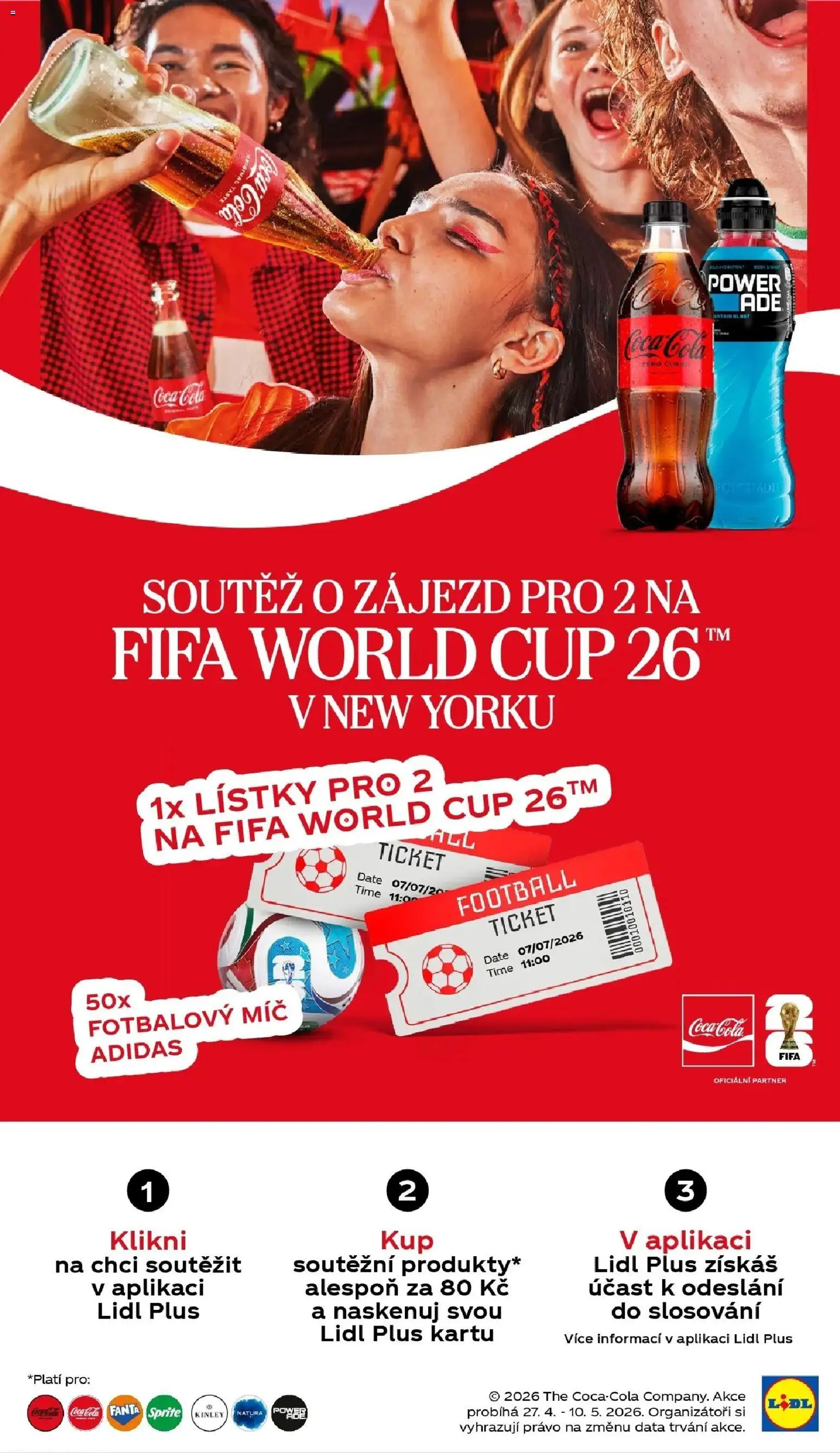 Lidl aktuální leták od 06.05.2026 | Strana: 53 | Produkty: Coca cola, Fotbalový míč, Sprite, Cola