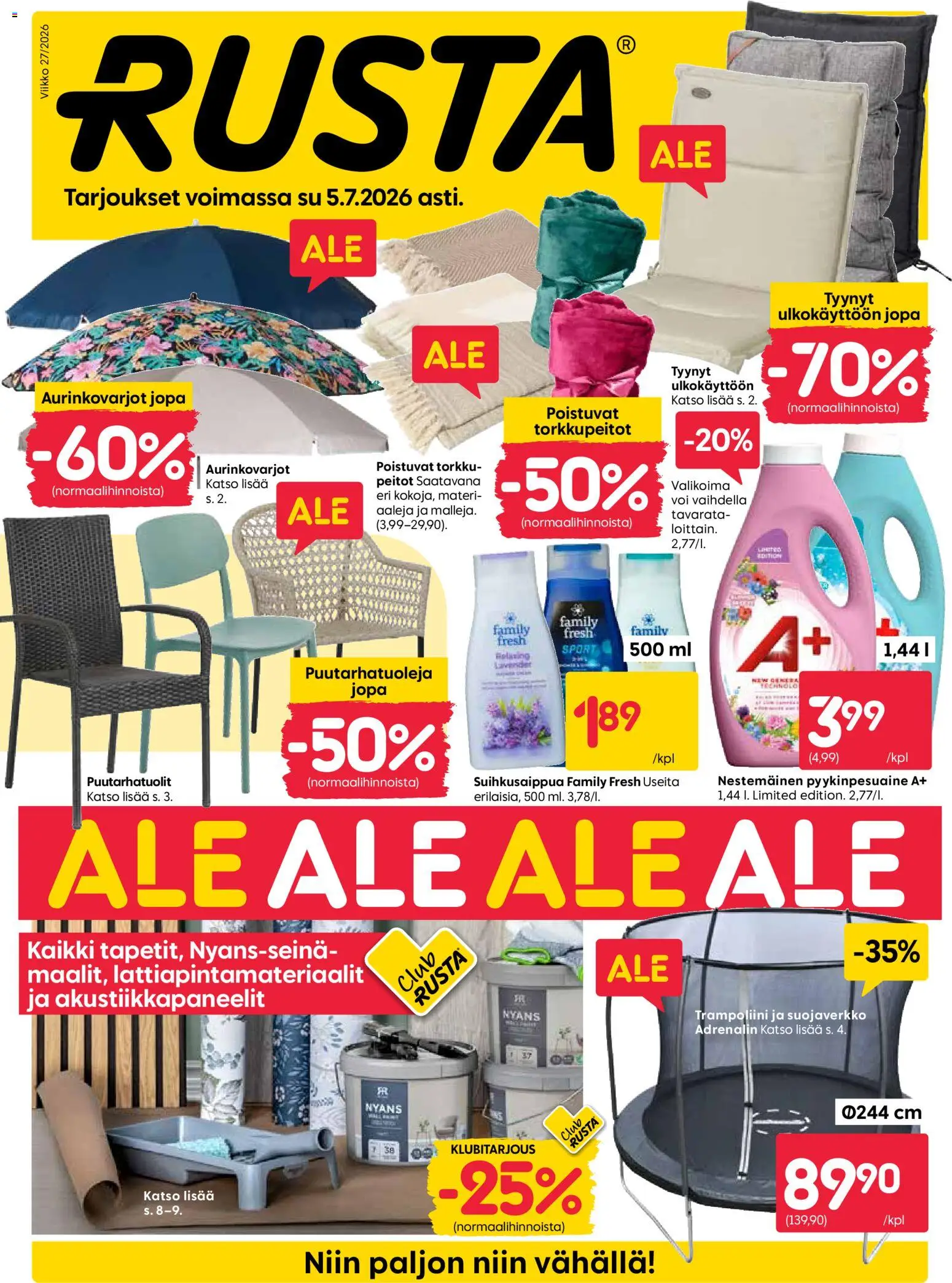 Rusta tarjoukset – voimassa 29/06/2026 alkaen | Sivu: 1
