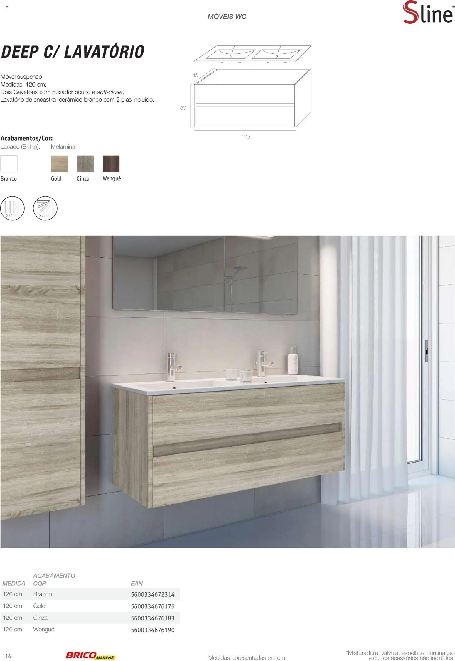 BricoMarché Catálogo de Inspiração Banho │ válido de 15.06.2026 | Página: 16 | Produtos: Lavatório