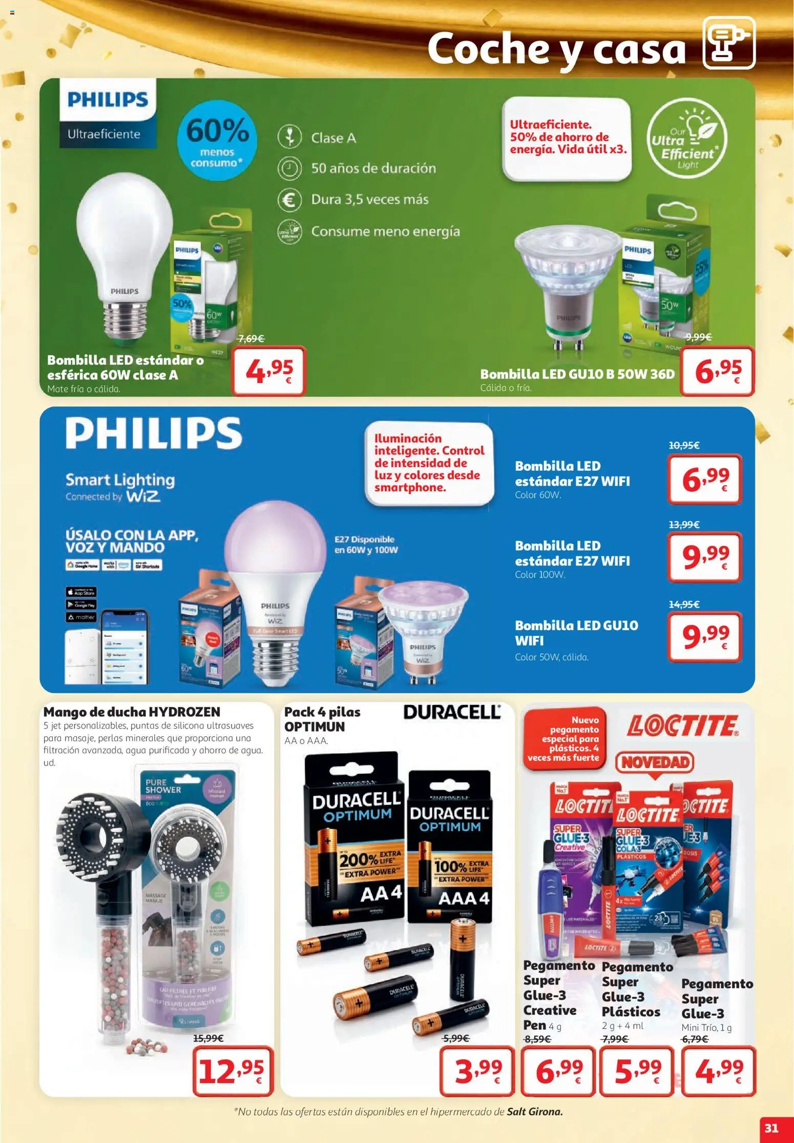 Alcampo folleto Cuenca │ válido desde el 22/10/2026 | Página: 31 | Productos: Puré, Bombilla, Iluminación, Agua