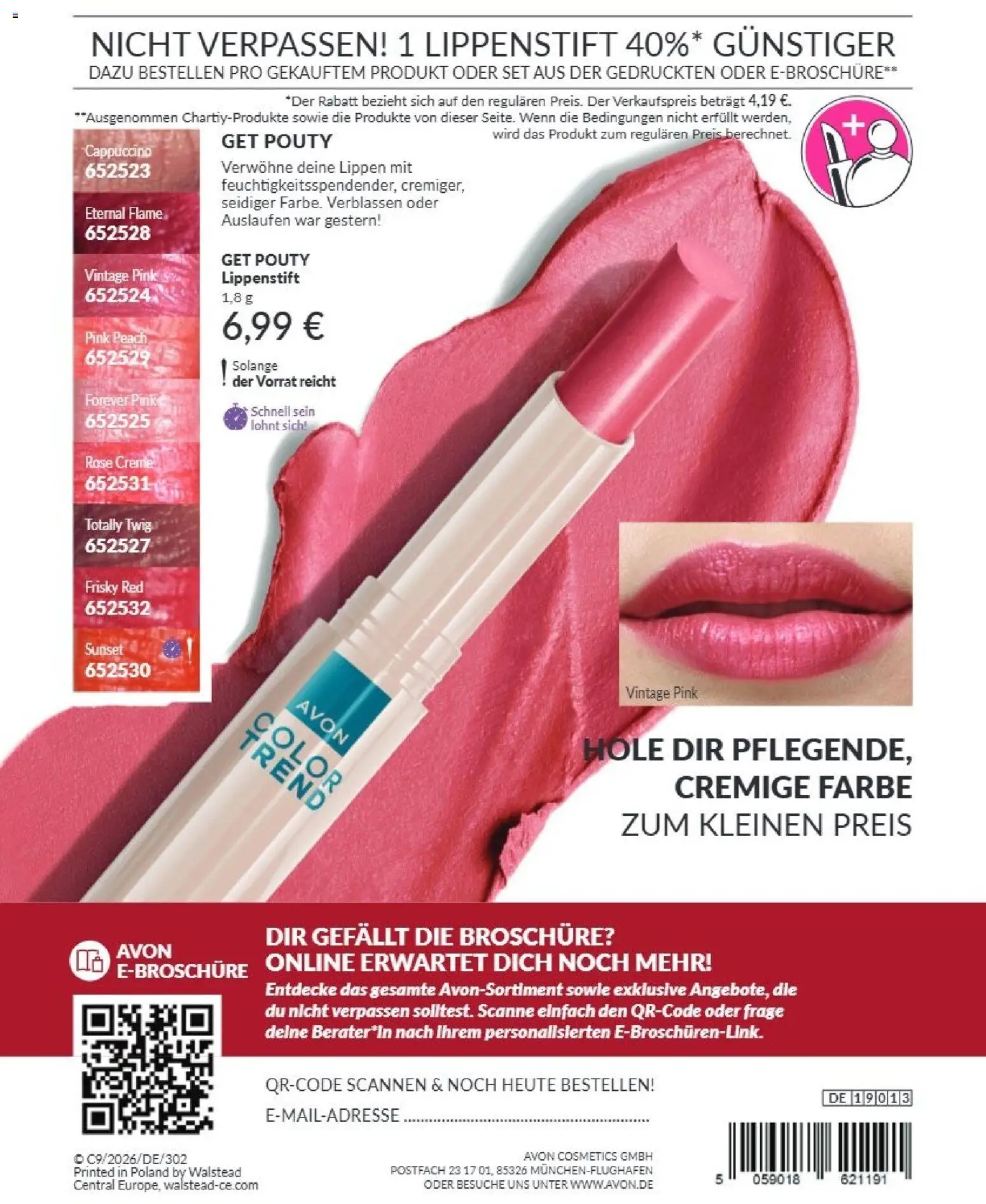 AVON Katalog September 2026 – gültig ab 01.09.2026 | Seite: 192 | Produkte: Lippenstift, Creme
