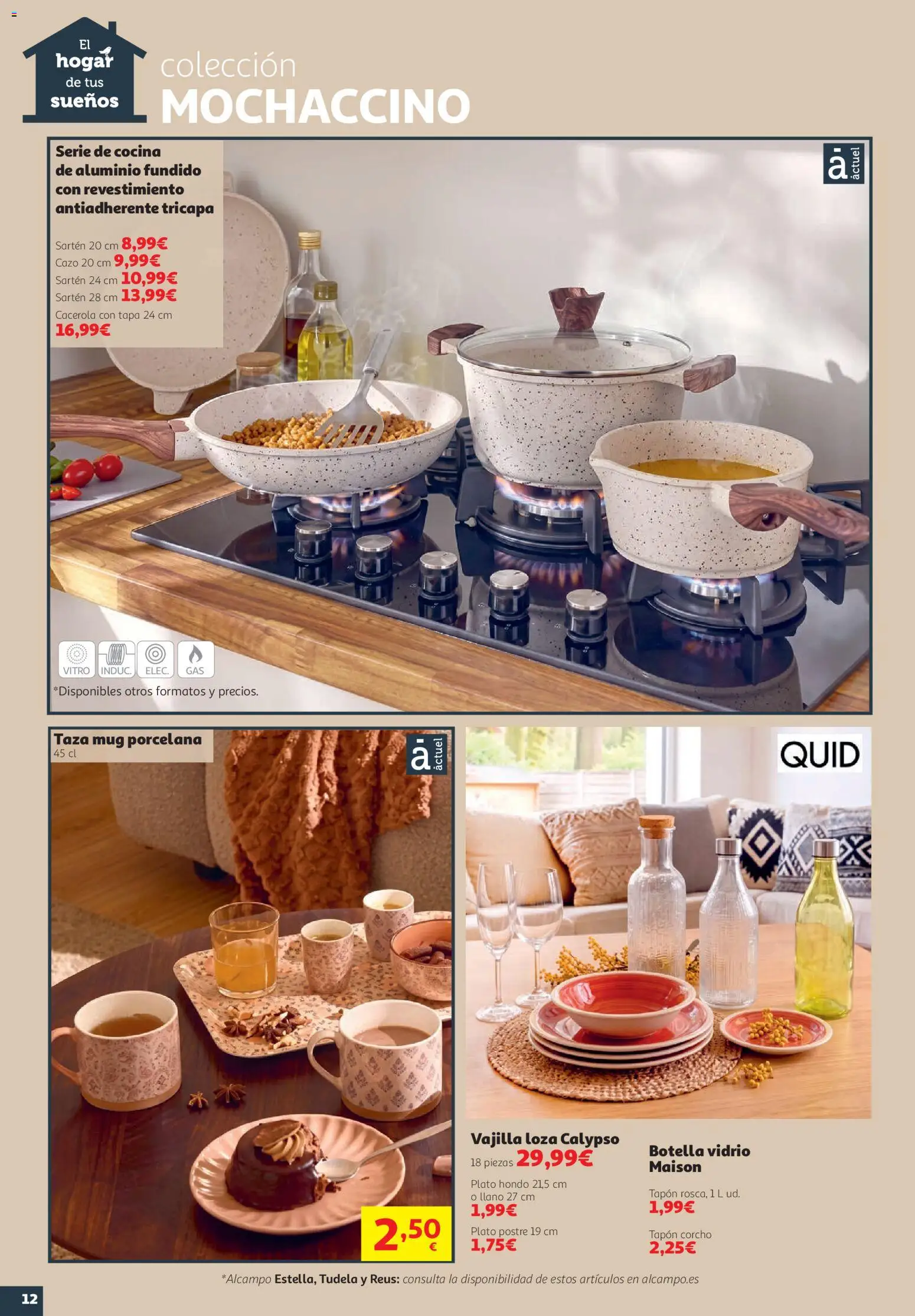 Alcampo Superstore │ válido desde el 08/10/2026 | Página: 12 | Productos: Postre, Vajilla, Cocina