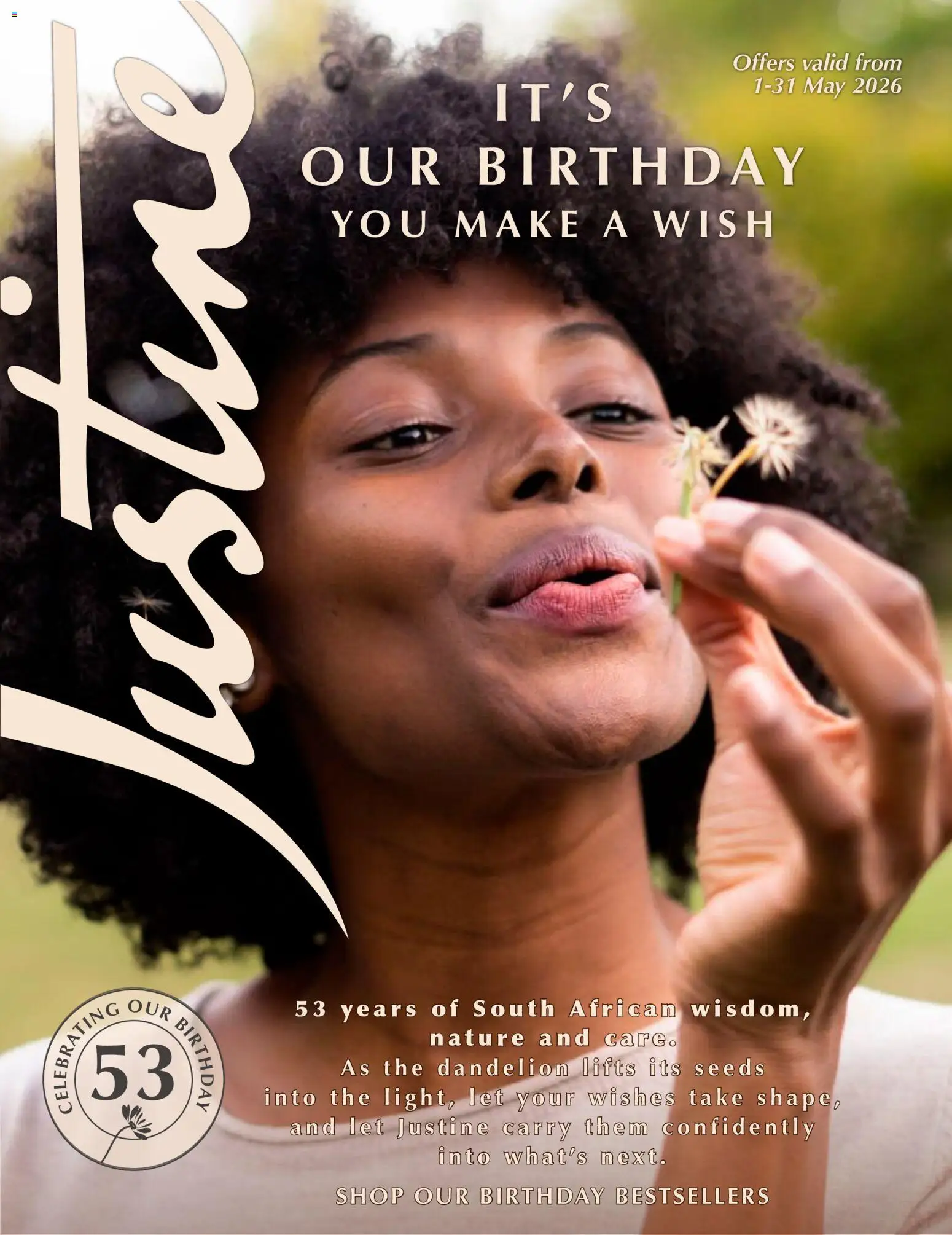 New Justine catalogue – valid from 01.05.2026 | Page: 1