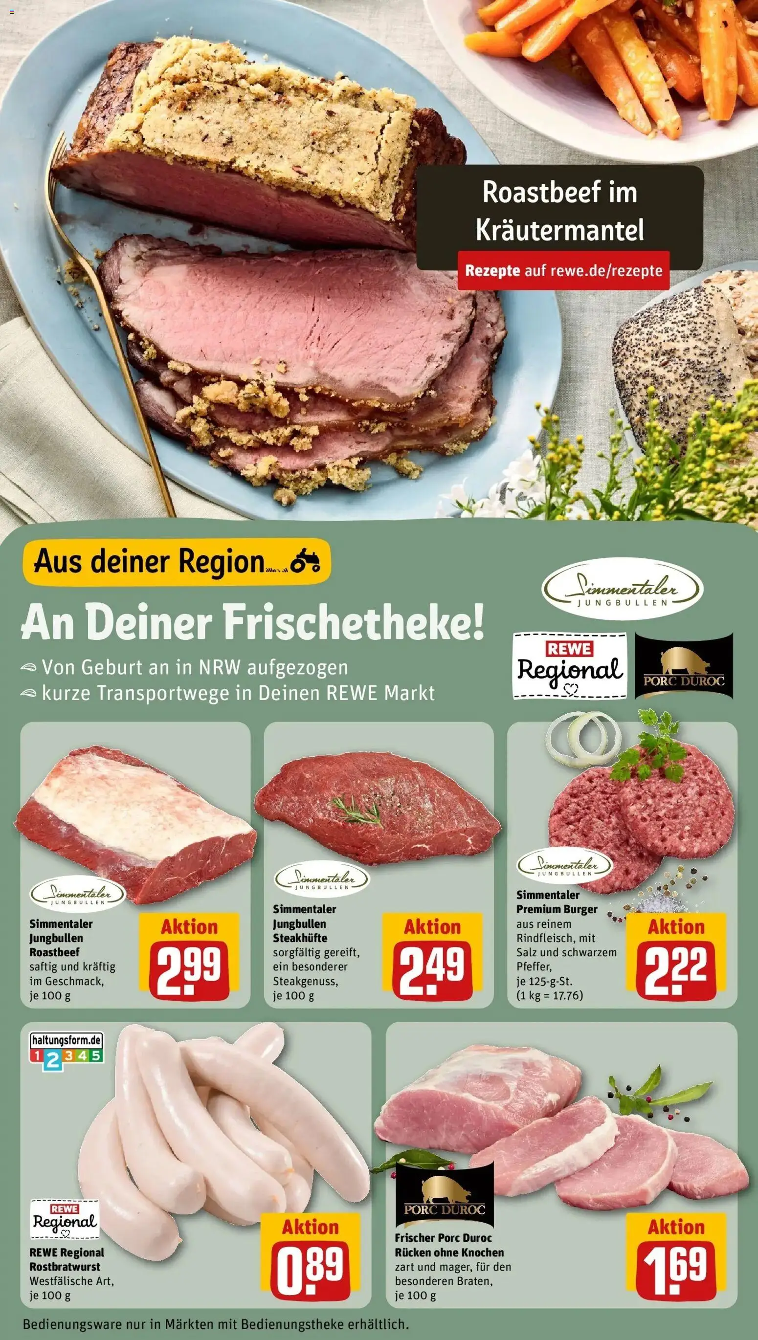 Rewe Prospekt Möhnesee / Körbecke – gültig ab 31.08.2026 | Seite: 14 | Produkte: Burger, Roastbeef, Salz