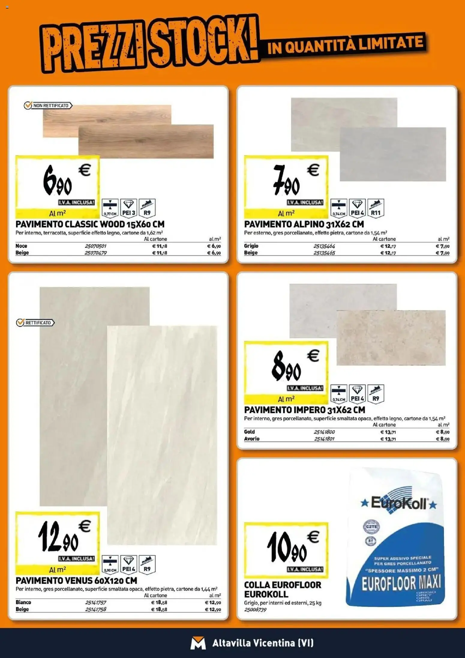 Nuovo TECNOMAT catalogo Altavilla Vicentina dal 27/08/2026 > offerte anteprima 🛍️ | Pagina: 12 | Prodotti: Pavimento, Colla