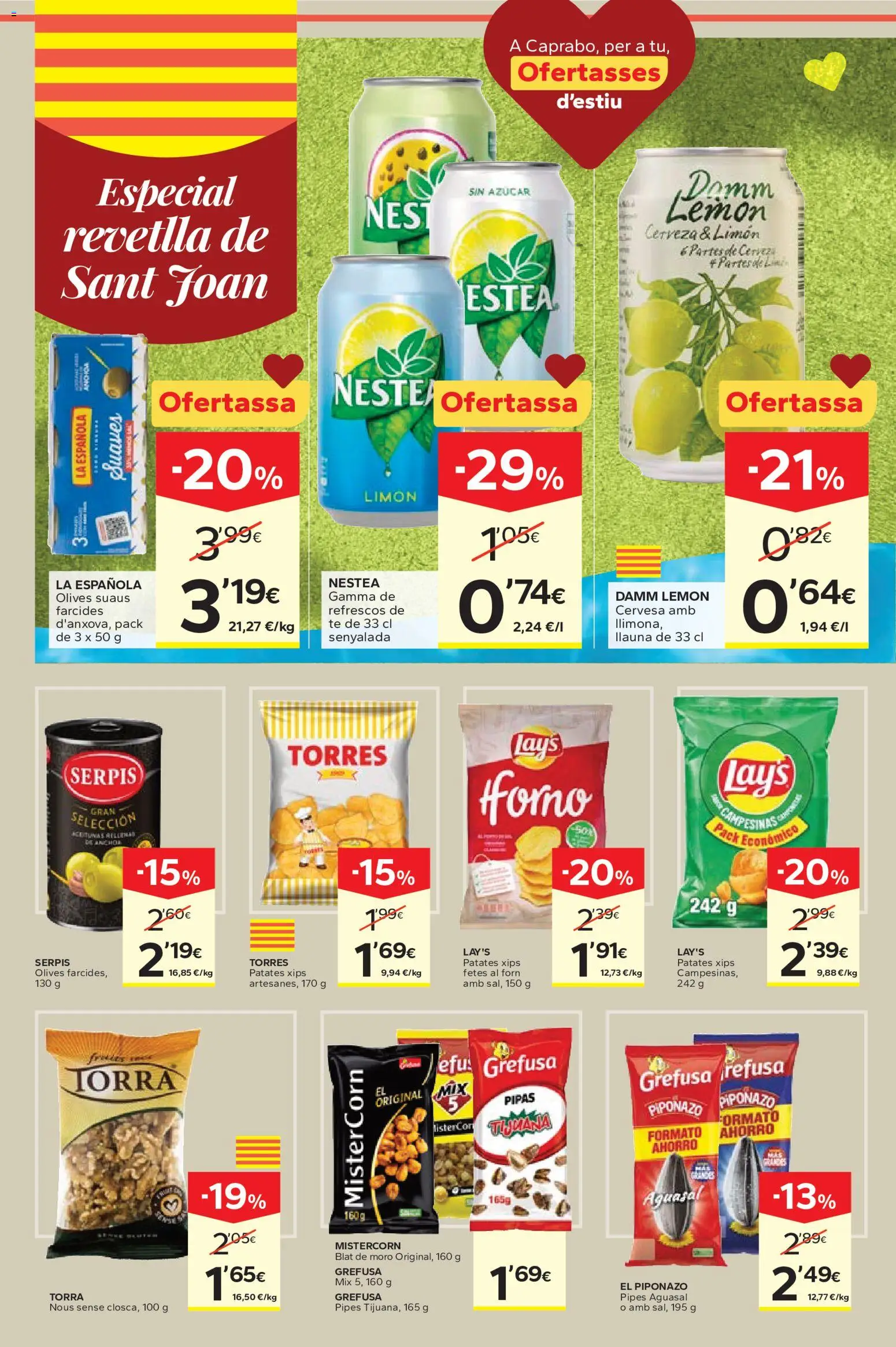 Caprabo Ofertasses d'estiu │ válido desde el 11.06.2026 | Página: 6 | Productos: Cerveza, Té