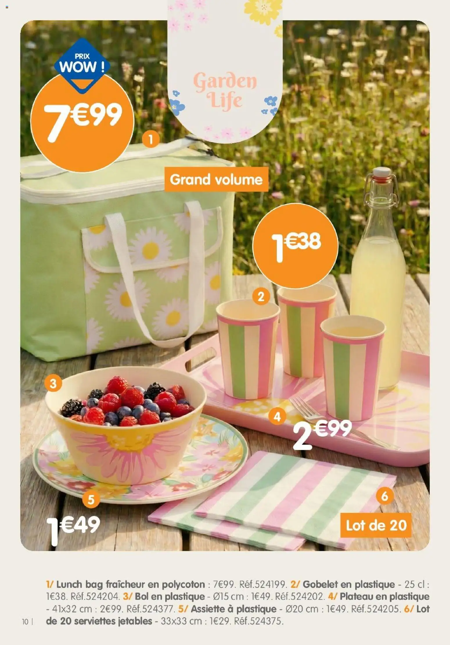 {H1} | Page: 10 | Produits: Plateau, Bol